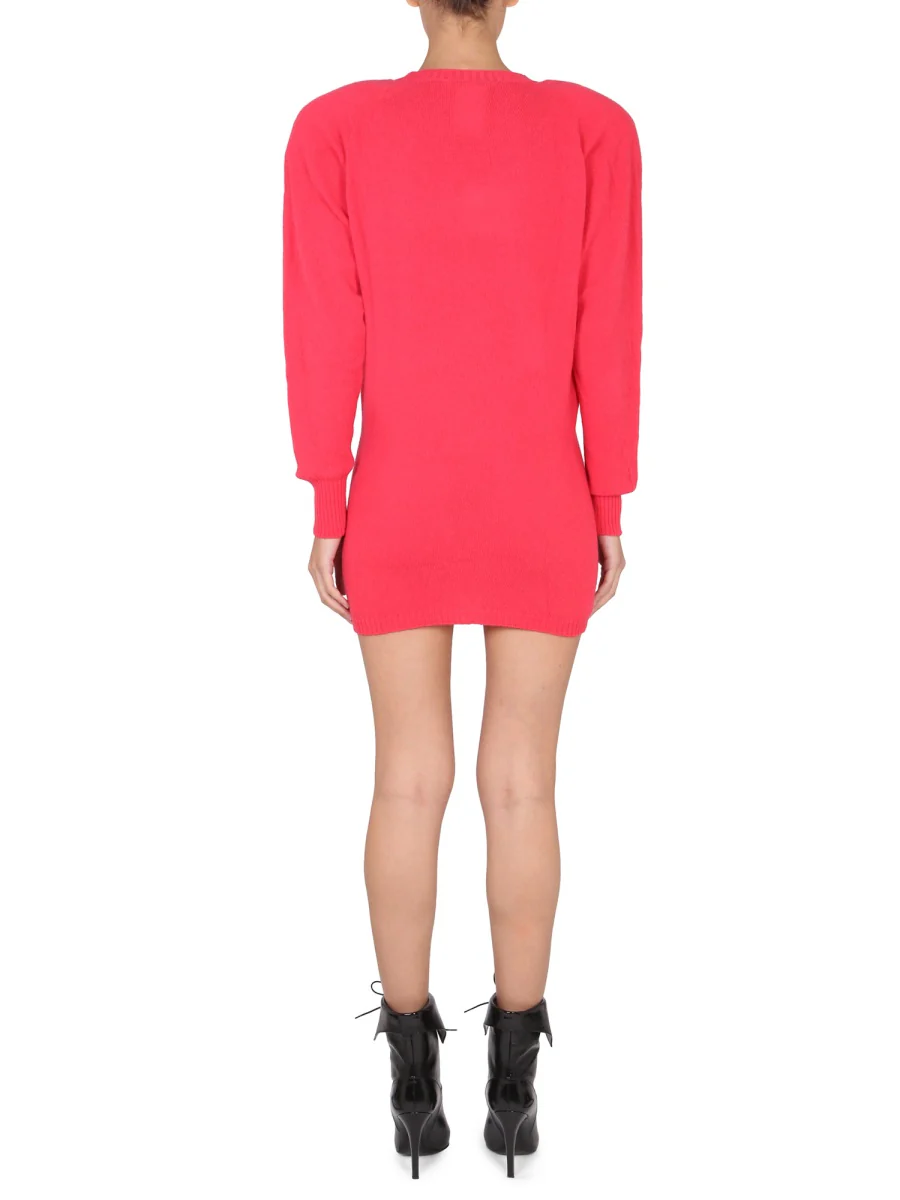 PHILOSOPHY DI LORENZO SERAFINI Mini Dress in Wool and Cashmere - Image 3