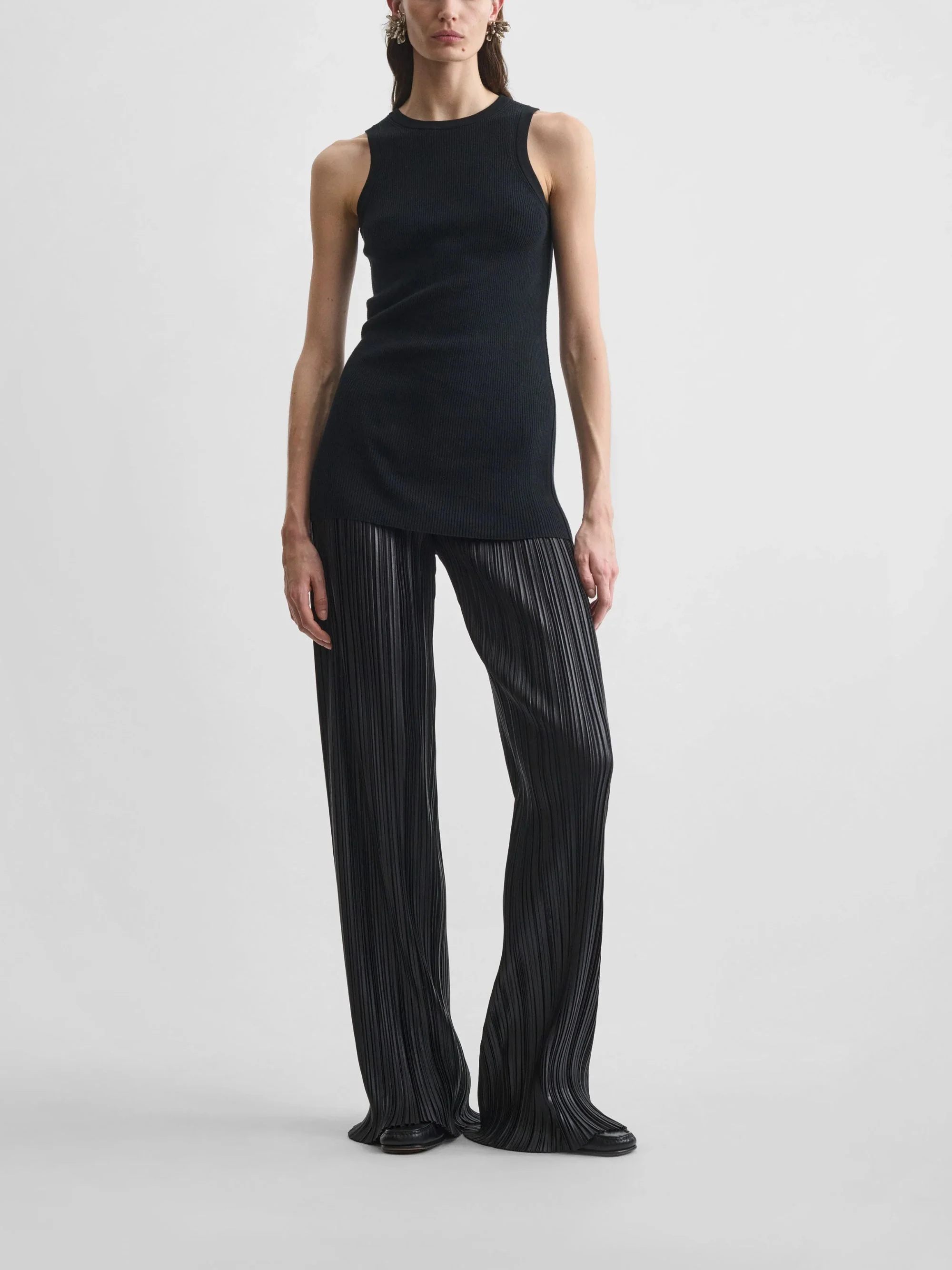 Phoebe Philo Chic Razor Trousers with Mini Pattern Design - Image 3