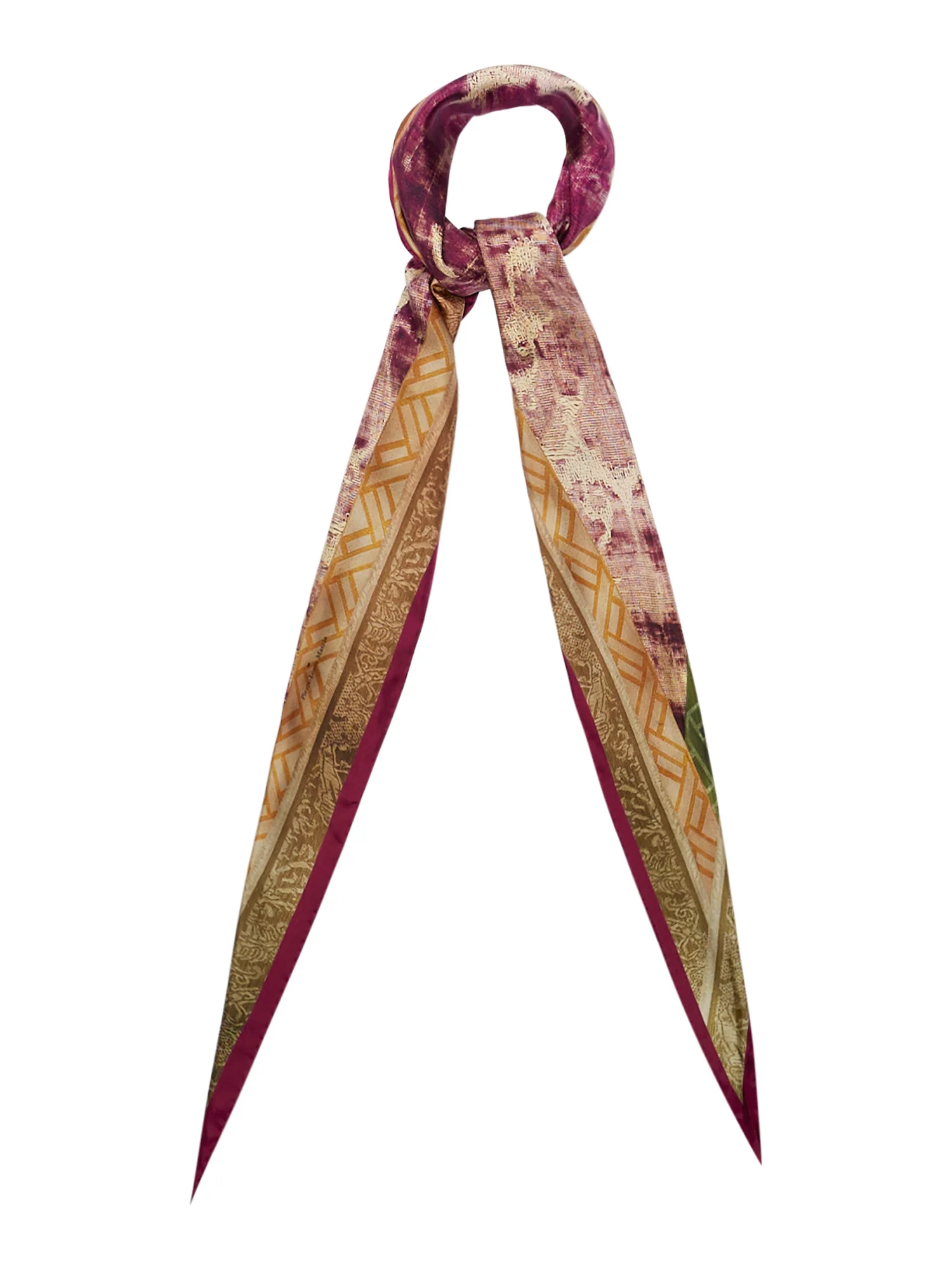 Pierre Louis Mascia Elegant Multi-Pattern Scarf for Men - Image 2