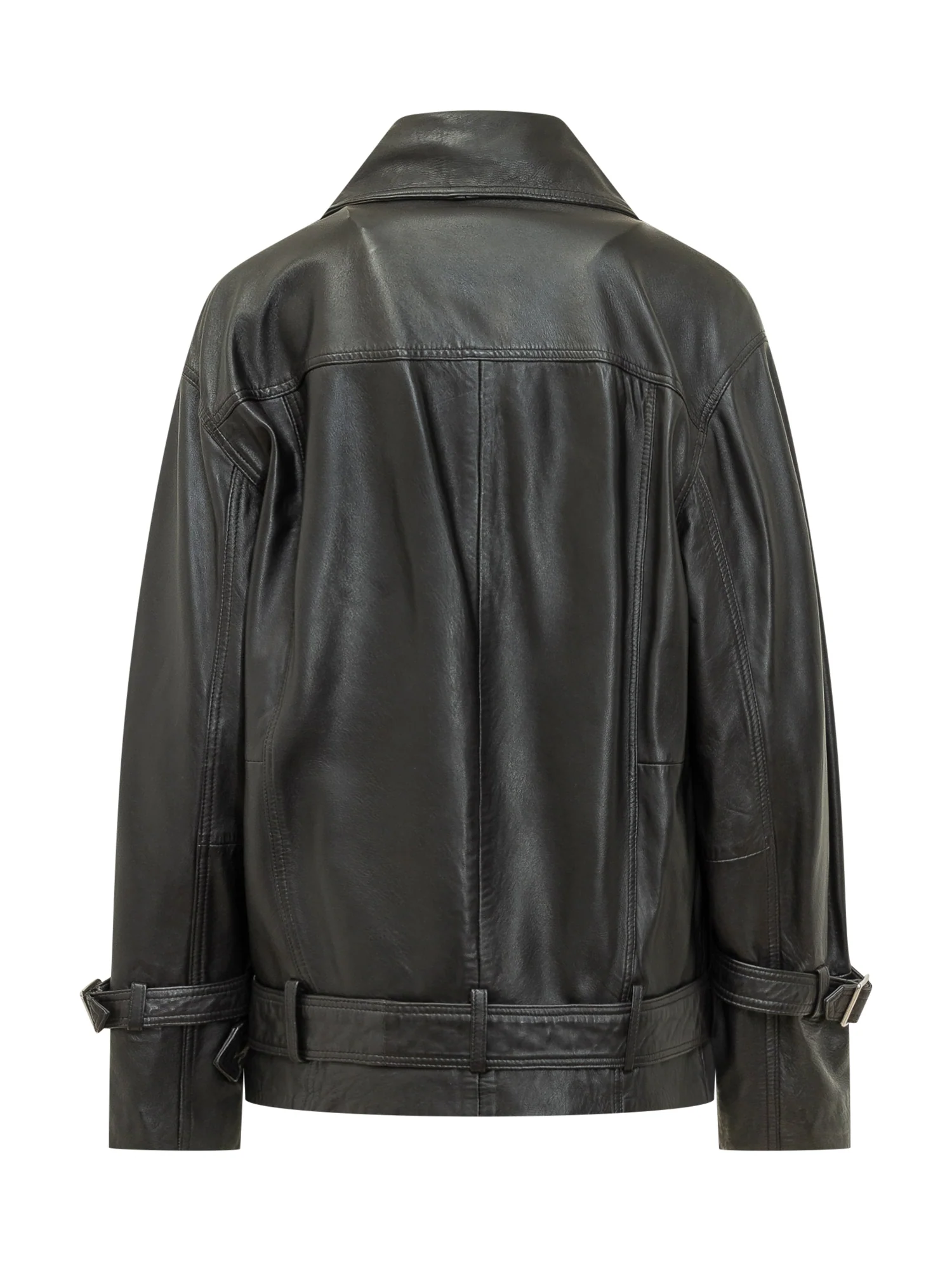 Pinko Biker Jacket with Belt - Image 2