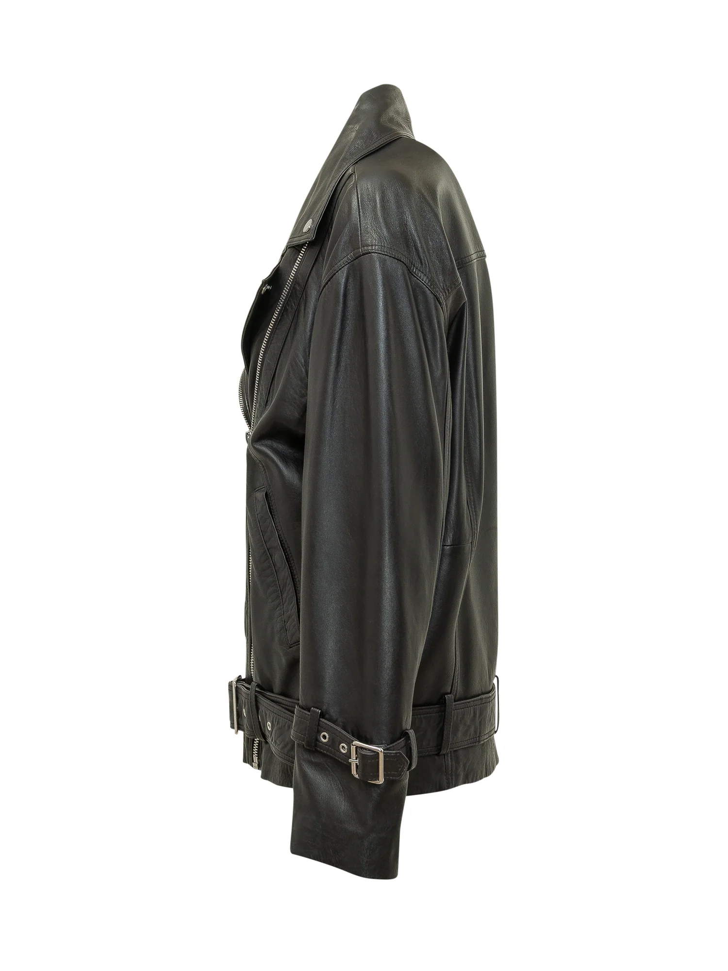 Pinko Biker Jacket with Belt - Image 3