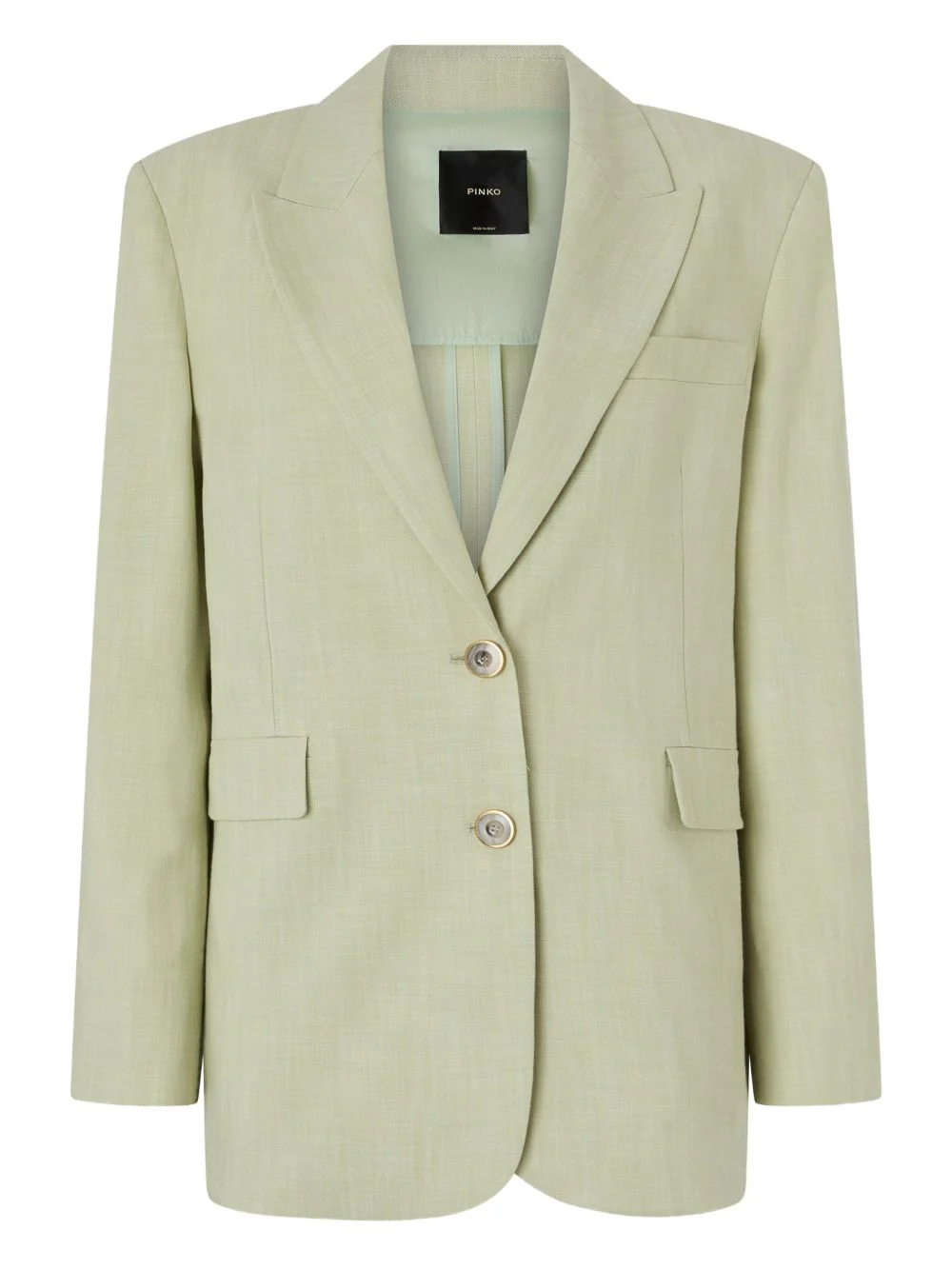 Pinko Button-Up Pocketed Long Sleeve Jacket