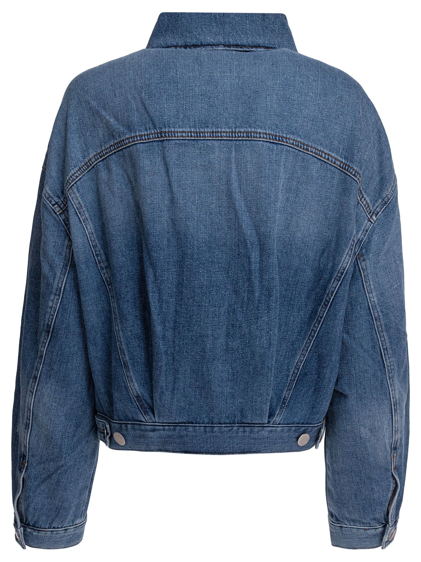 PINKO Gaborone Crop Fit Denim Jacket - Image 2
