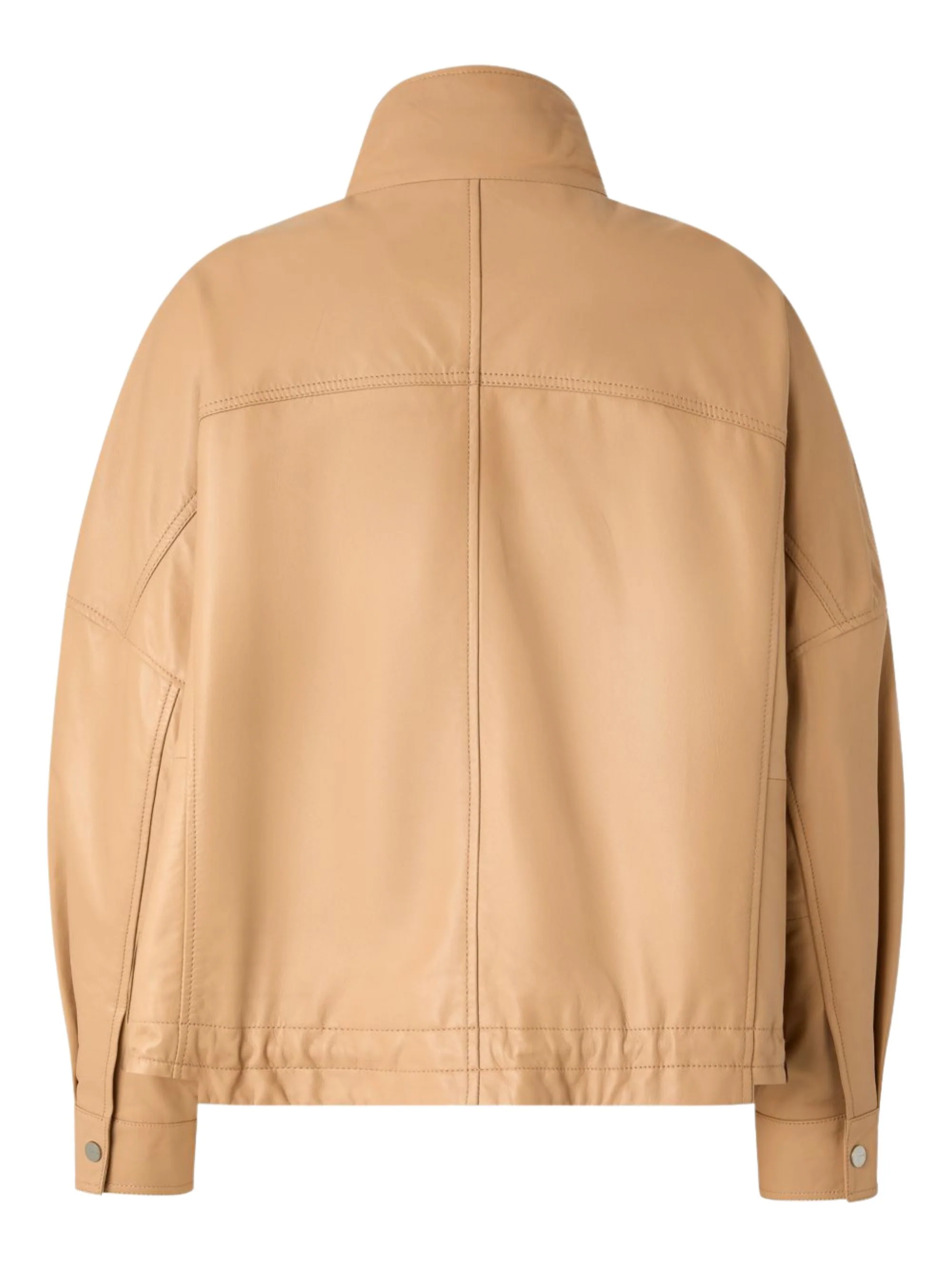 Pinko Jacket 'high Collar Jacket with Side Zip Pockets' in Leather Women - Image 2
