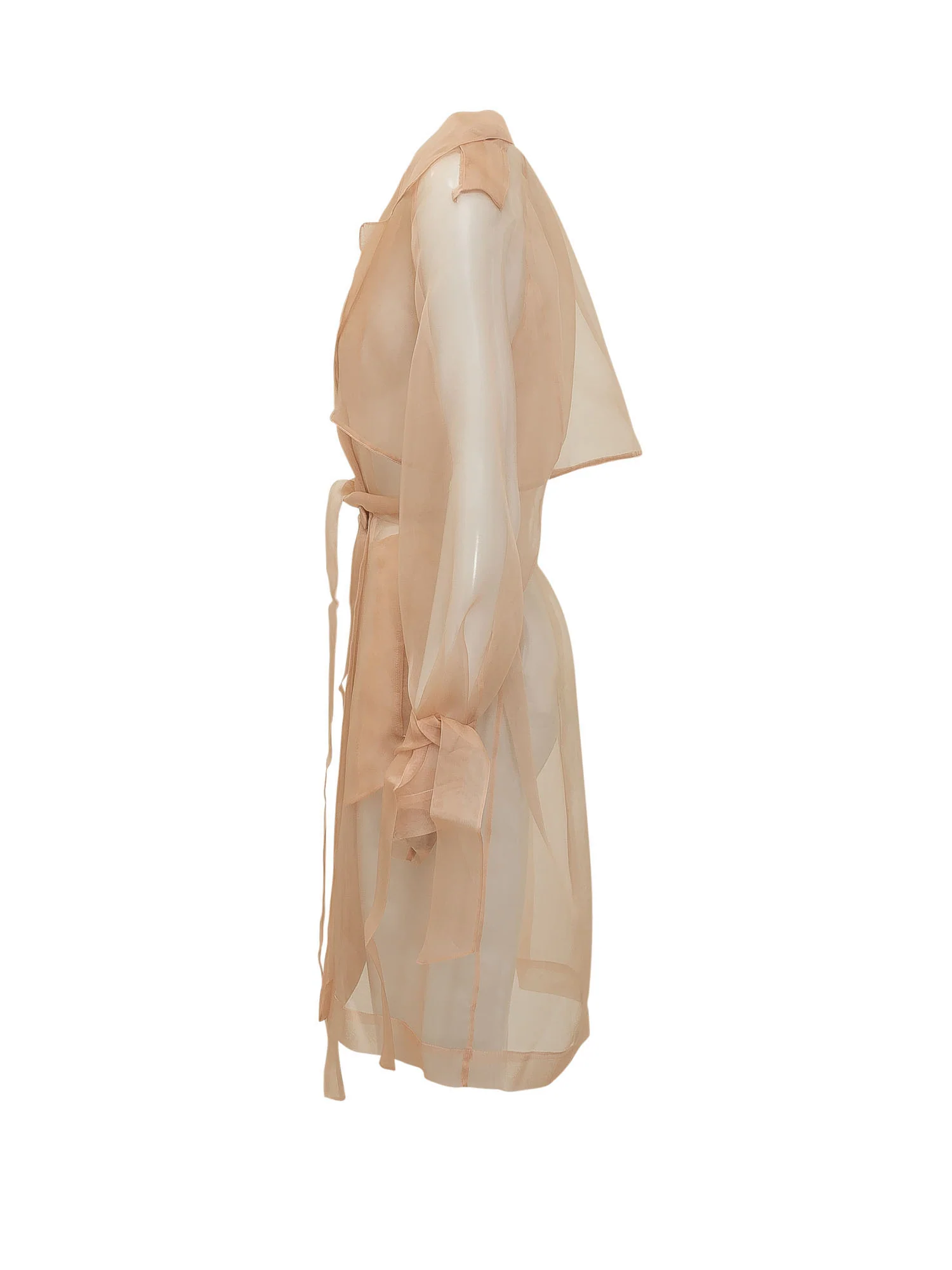 Pinko Light Knit Trench Coat with Belt - Image 3