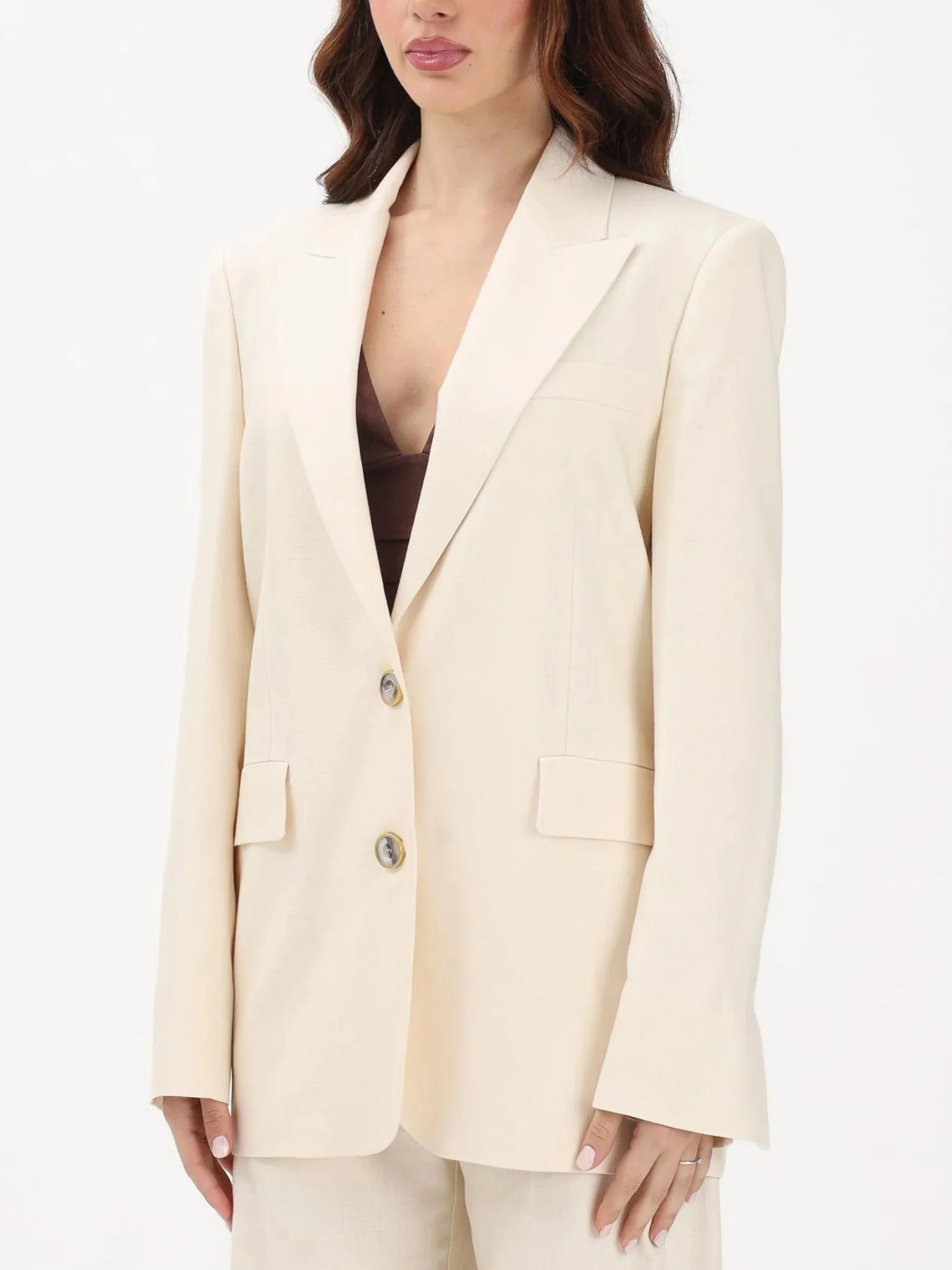 Pinko Single-breasted Jacket with a Rustic Effect - Image 2