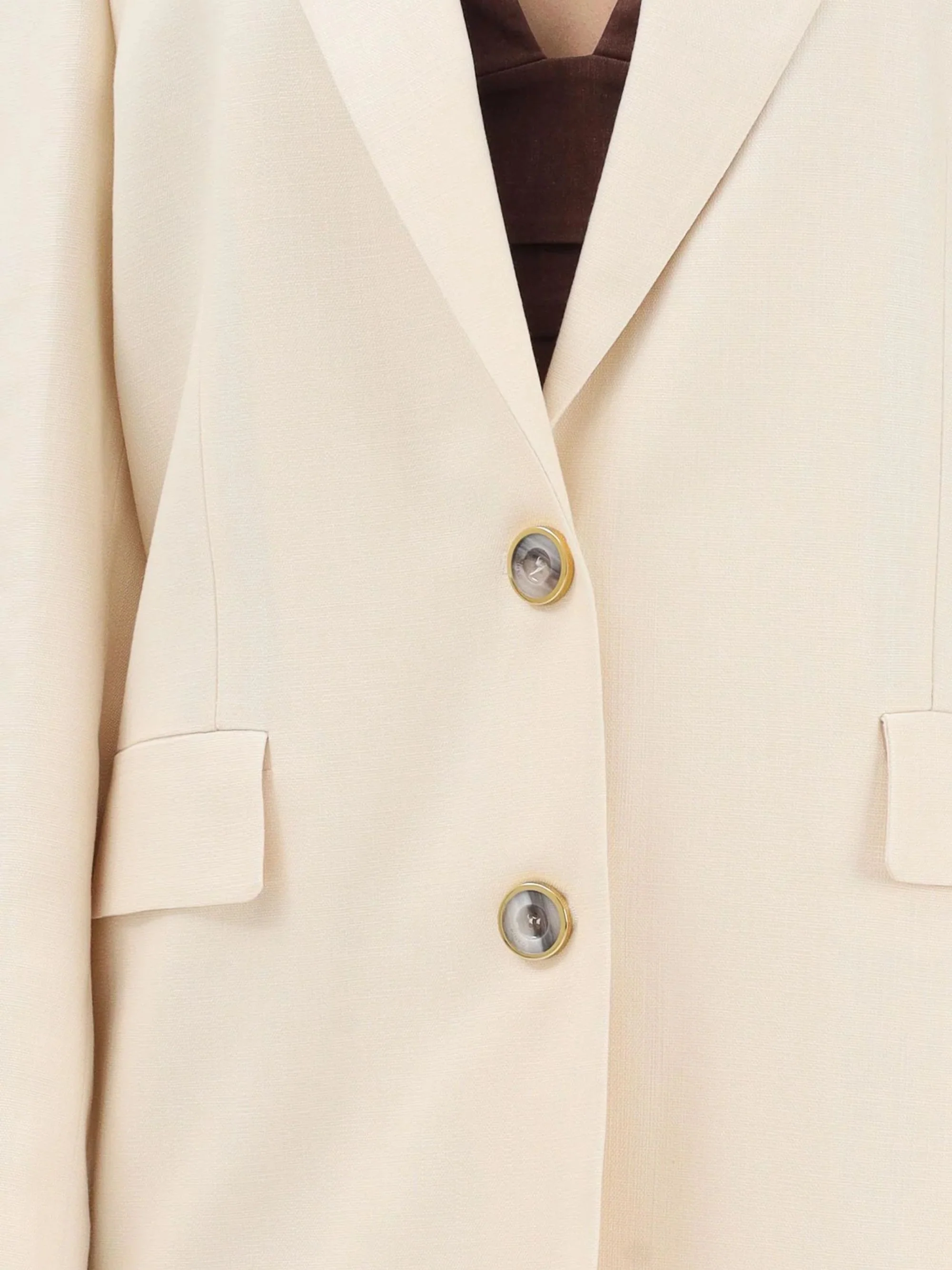 Pinko Single-breasted Jacket with a Rustic Effect - Image 4