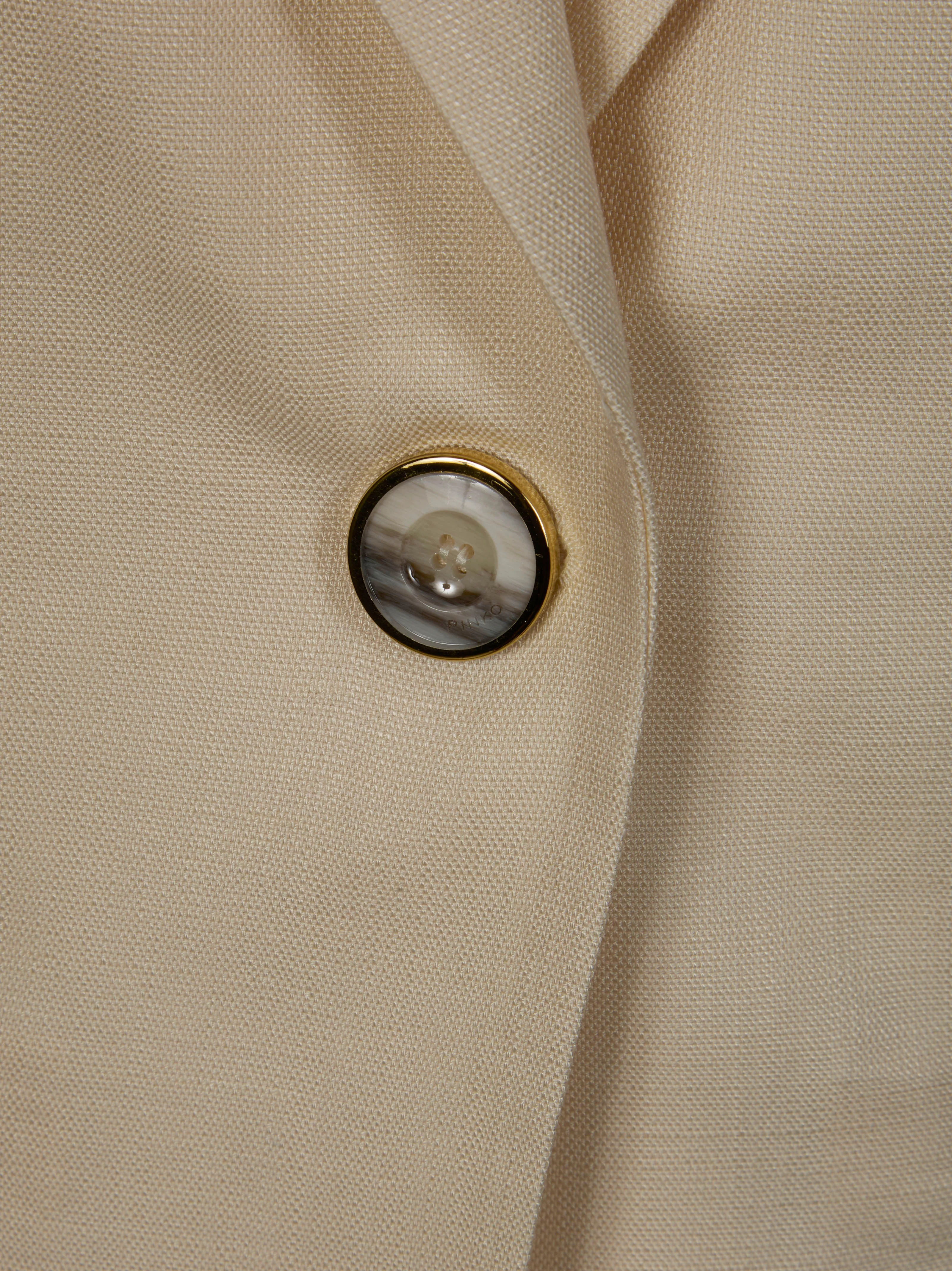 Pinko Sleeveless Rustic-effect Jacket - Image 3
