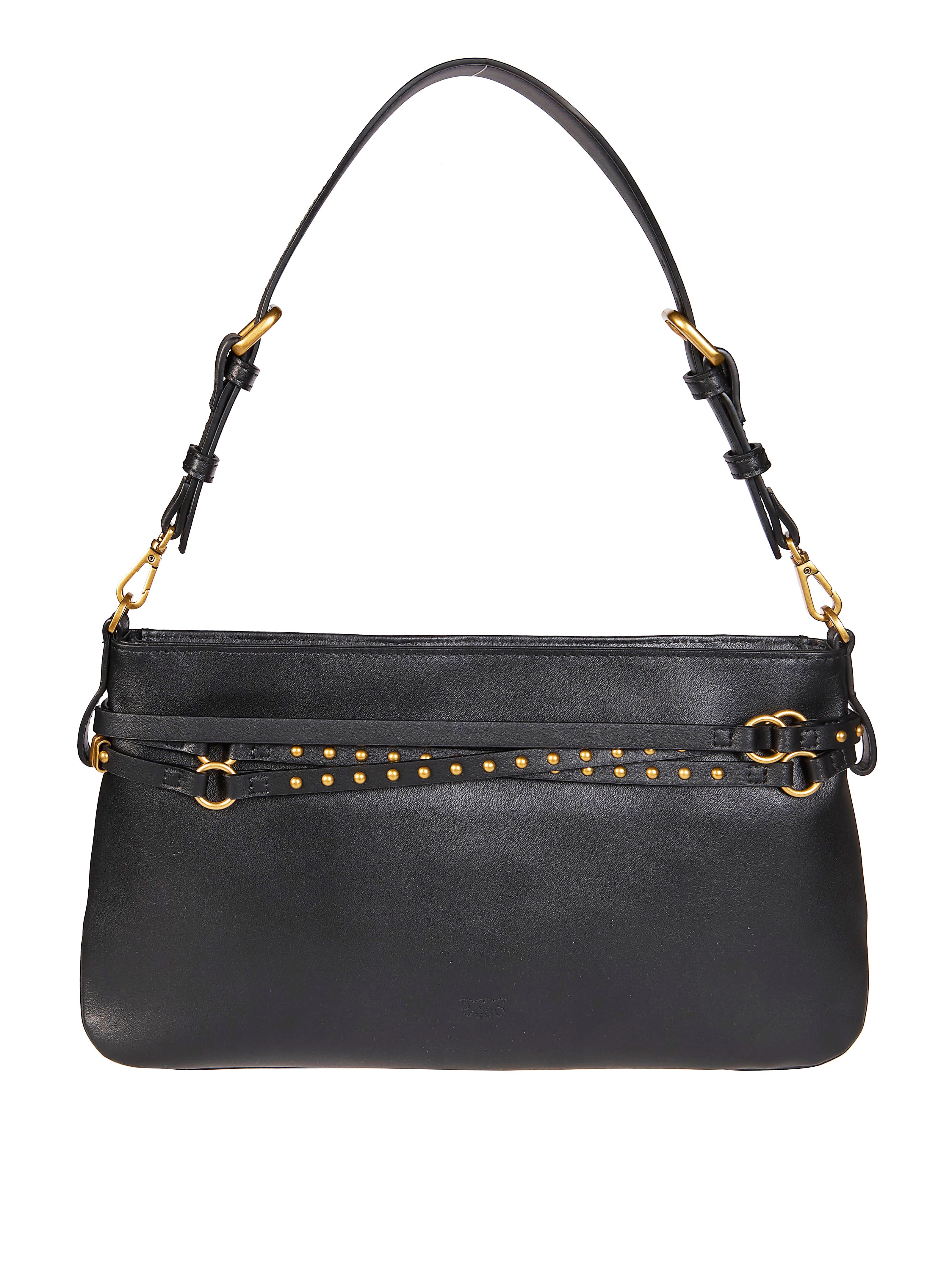 Pinko Studded Leather Shoulder Bag - Image 3