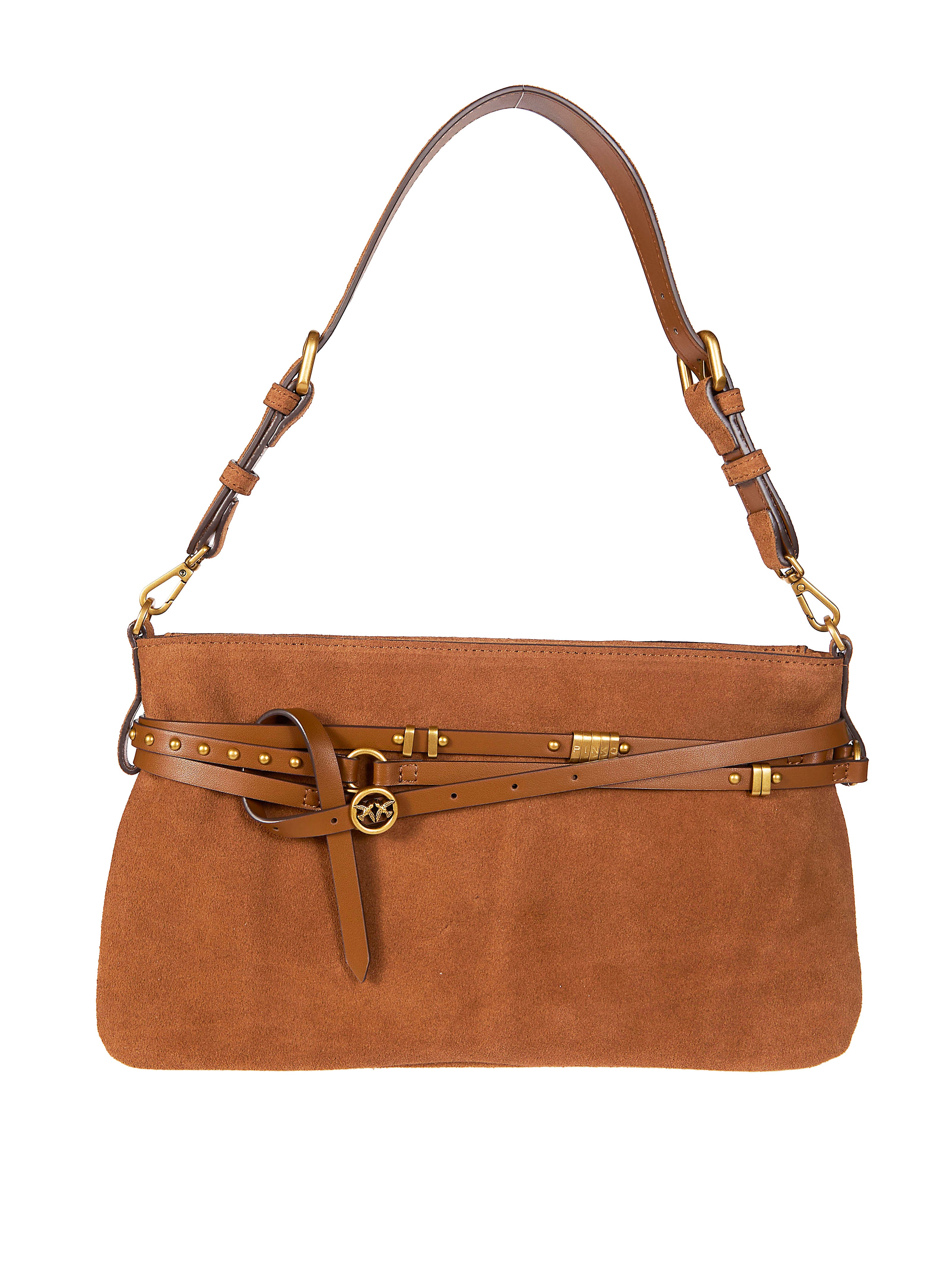 Pinko Suede Belt Classic Shoulder Bag