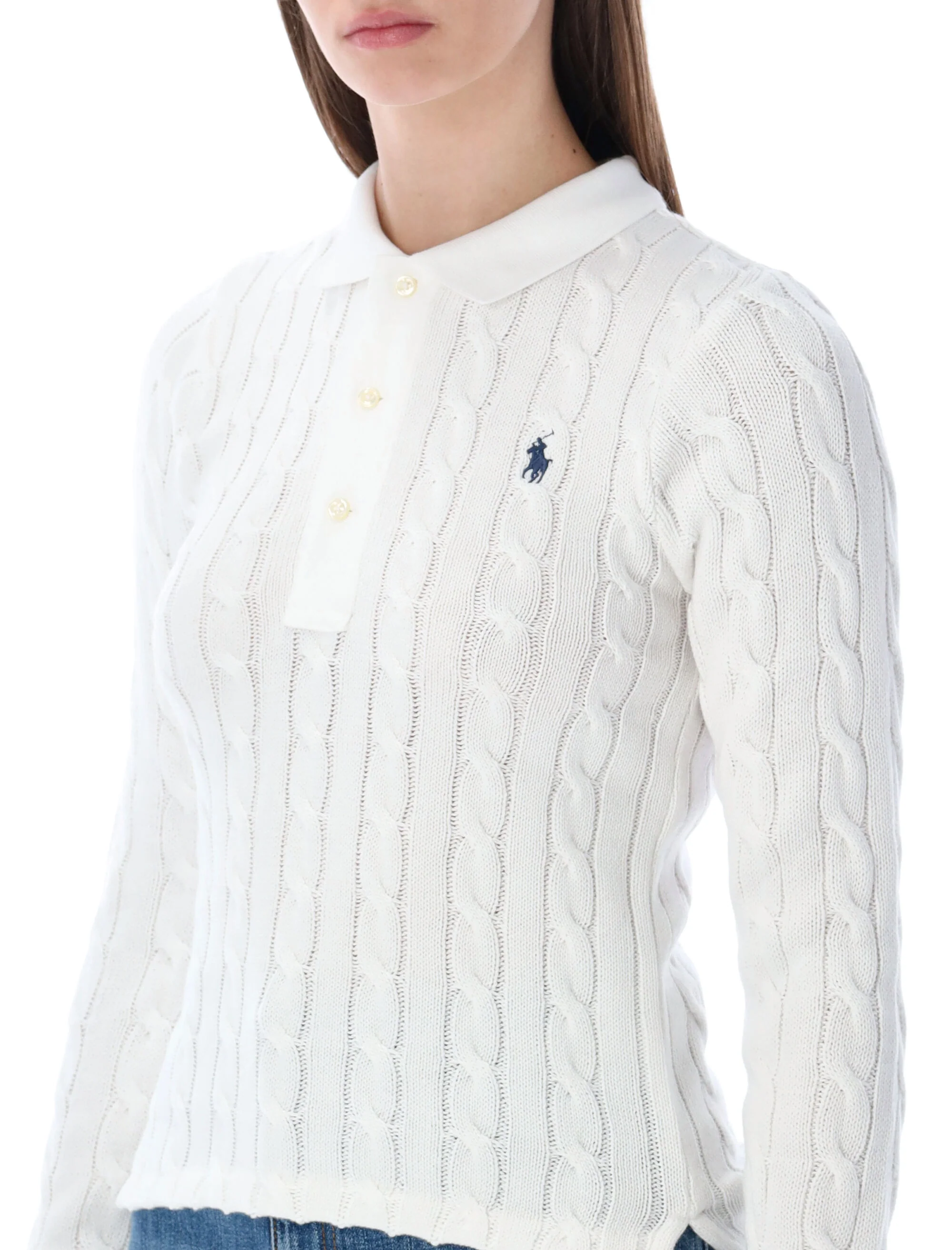 Polo Ralph Lauren Cable-knit Polo Top - Image 6