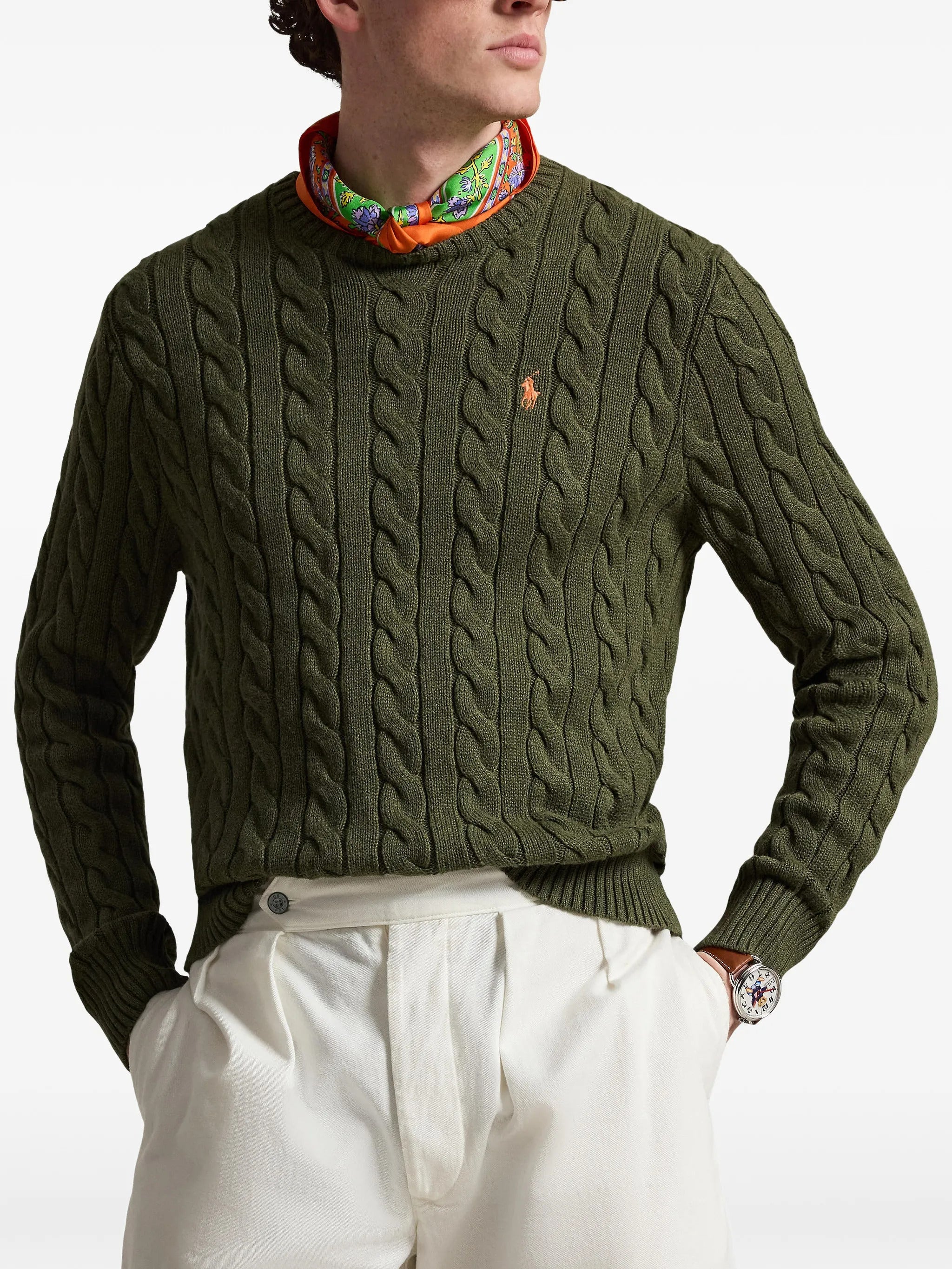 Polo Ralph Lauren Casual Long Sleeve Sweater with Rib-Knit Cuffs and Hem - Size M - Image 3