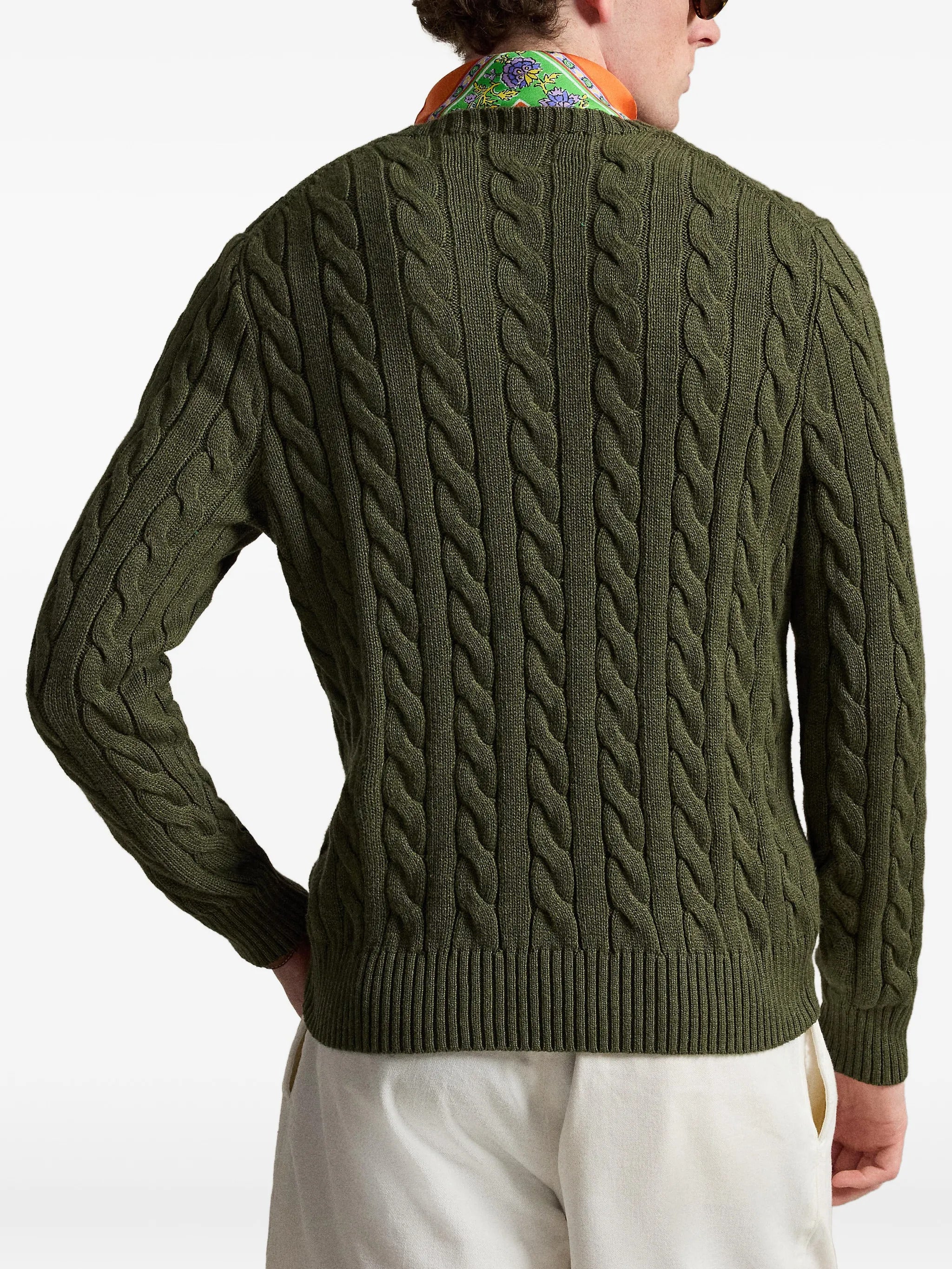 Polo Ralph Lauren Casual Long Sleeve Sweater with Rib-Knit Cuffs and Hem - Size M - Image 4