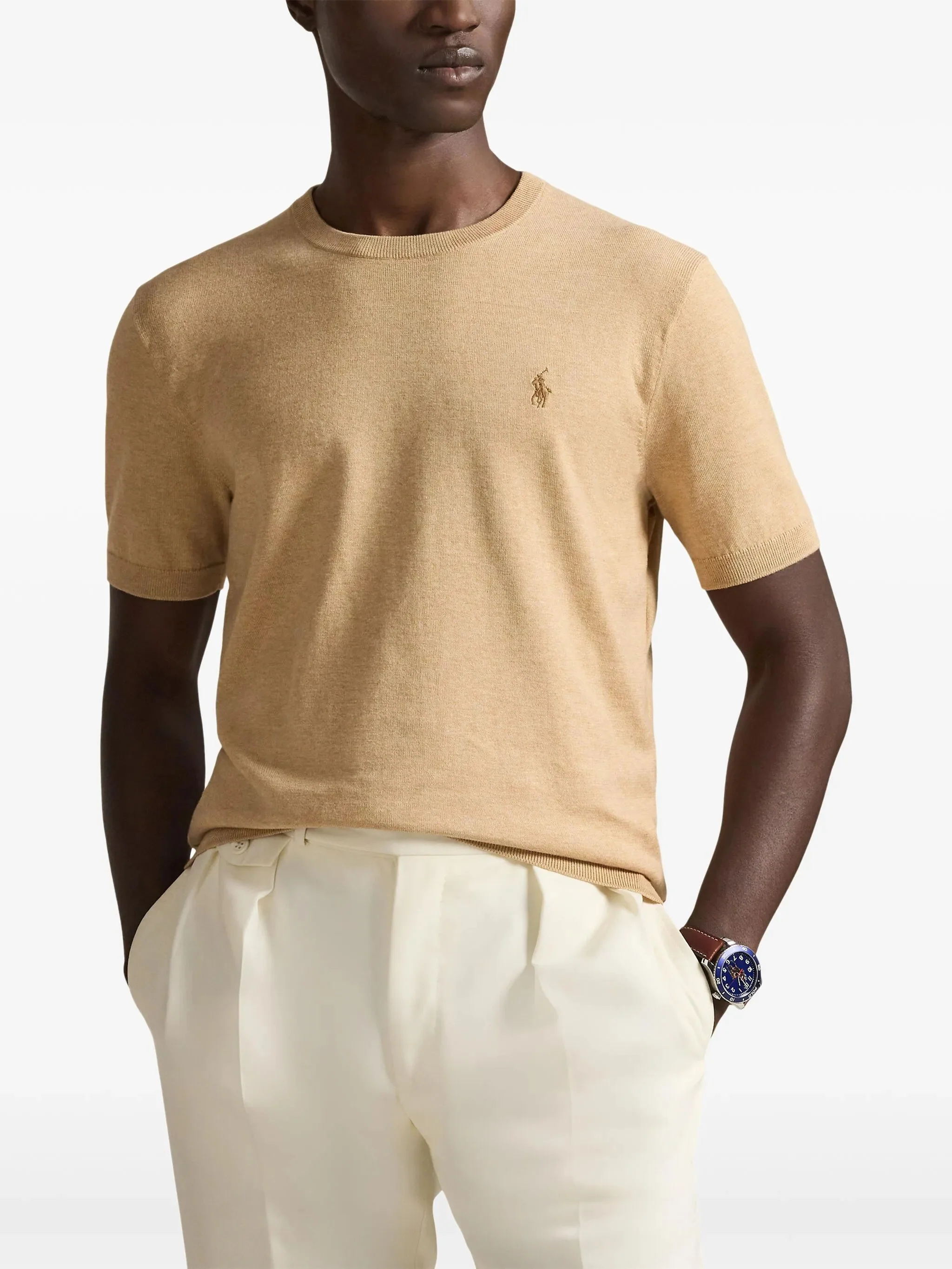 Polo Ralph Lauren Casual Short Sleeve Ribbed Neck Sweater - Size M - Image 3