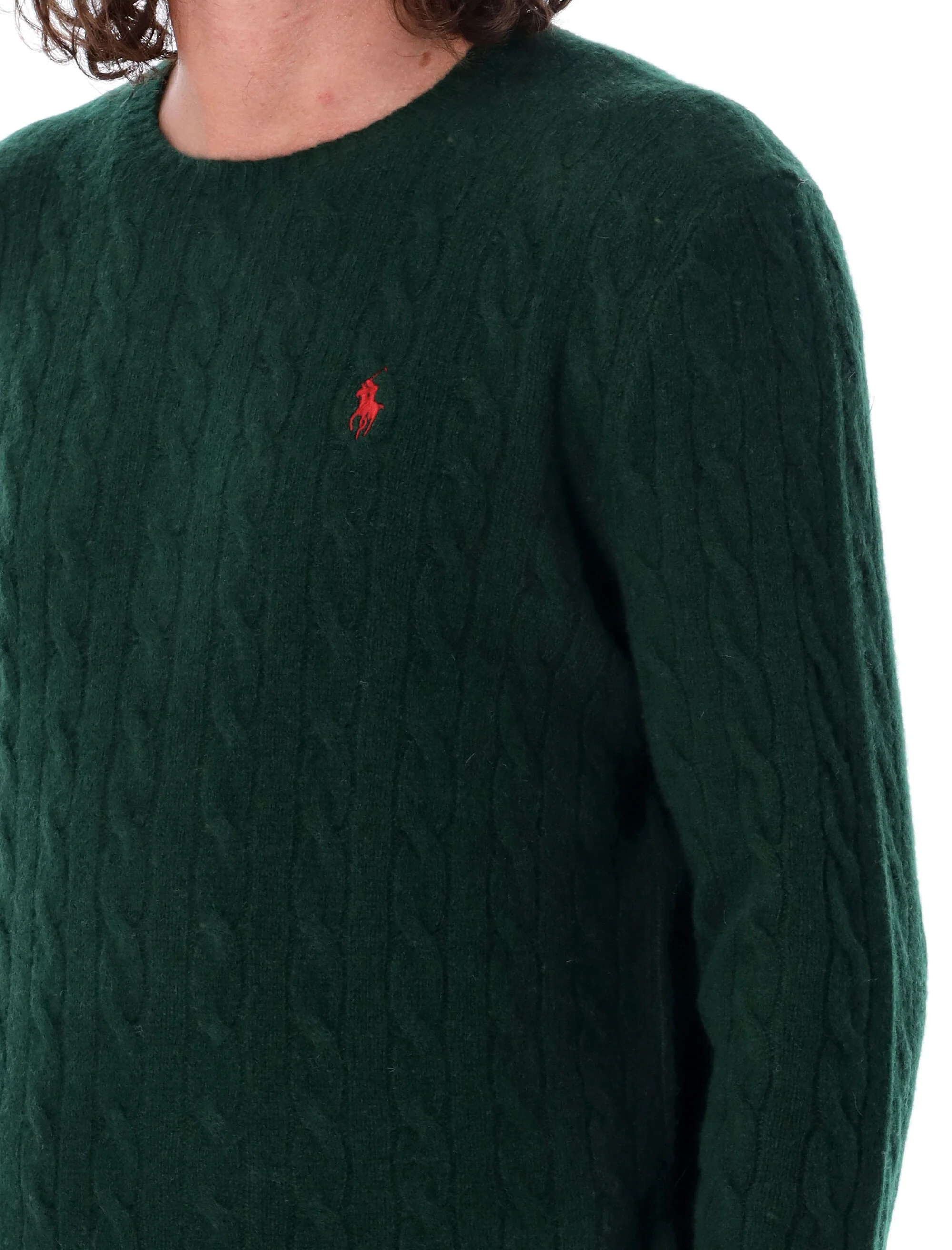 Polo Ralph Lauren Classic Cable-Knit Jumper - Size L - Image 3