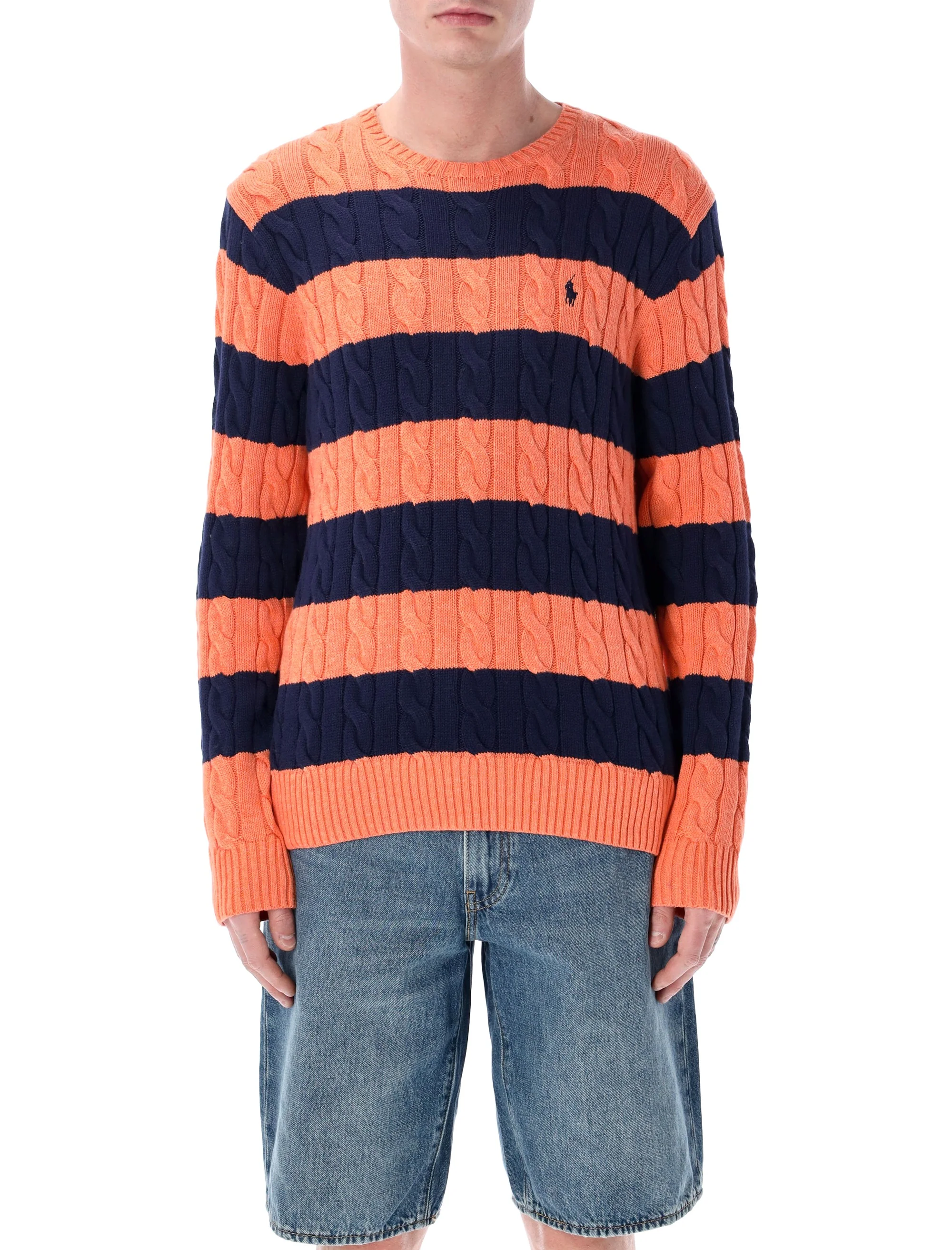 Polo Ralph Lauren Classic Cable Knit Sweater for Men - Size L