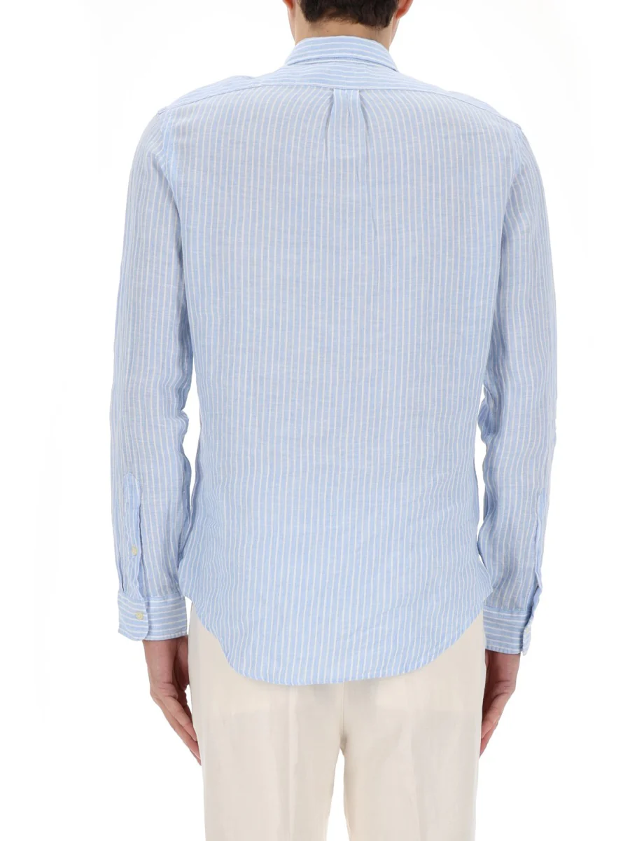 Polo Ralph Lauren Classic Logo Linen Shirt - Size L - Image 5