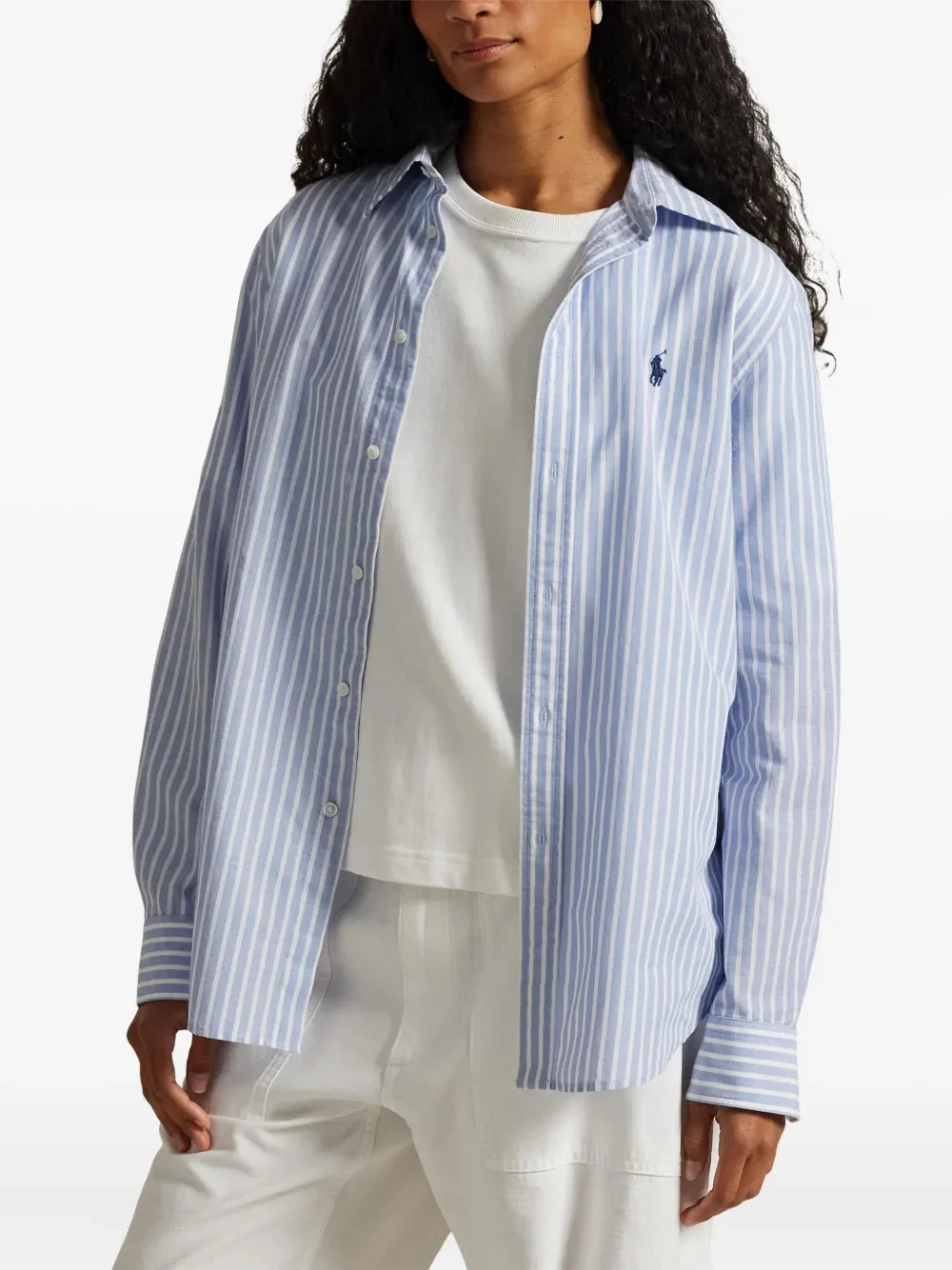 Polo Ralph Lauren Classic Pointed Collar Long Sleeve Shirt - Size S - Image 3