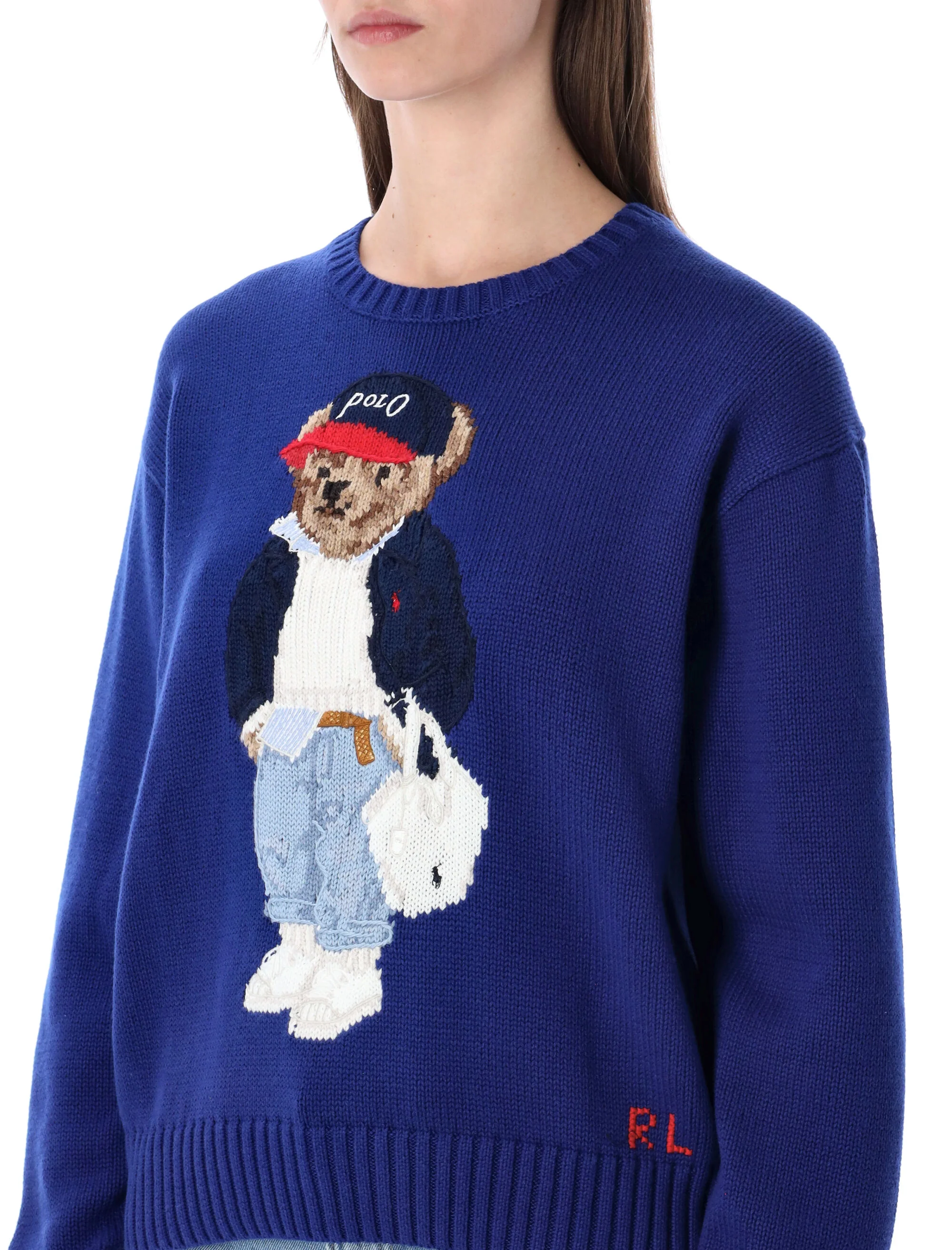 Polo Ralph Lauren Cotton Polo Sweater with Intarsia Knit - Size S - Image 3