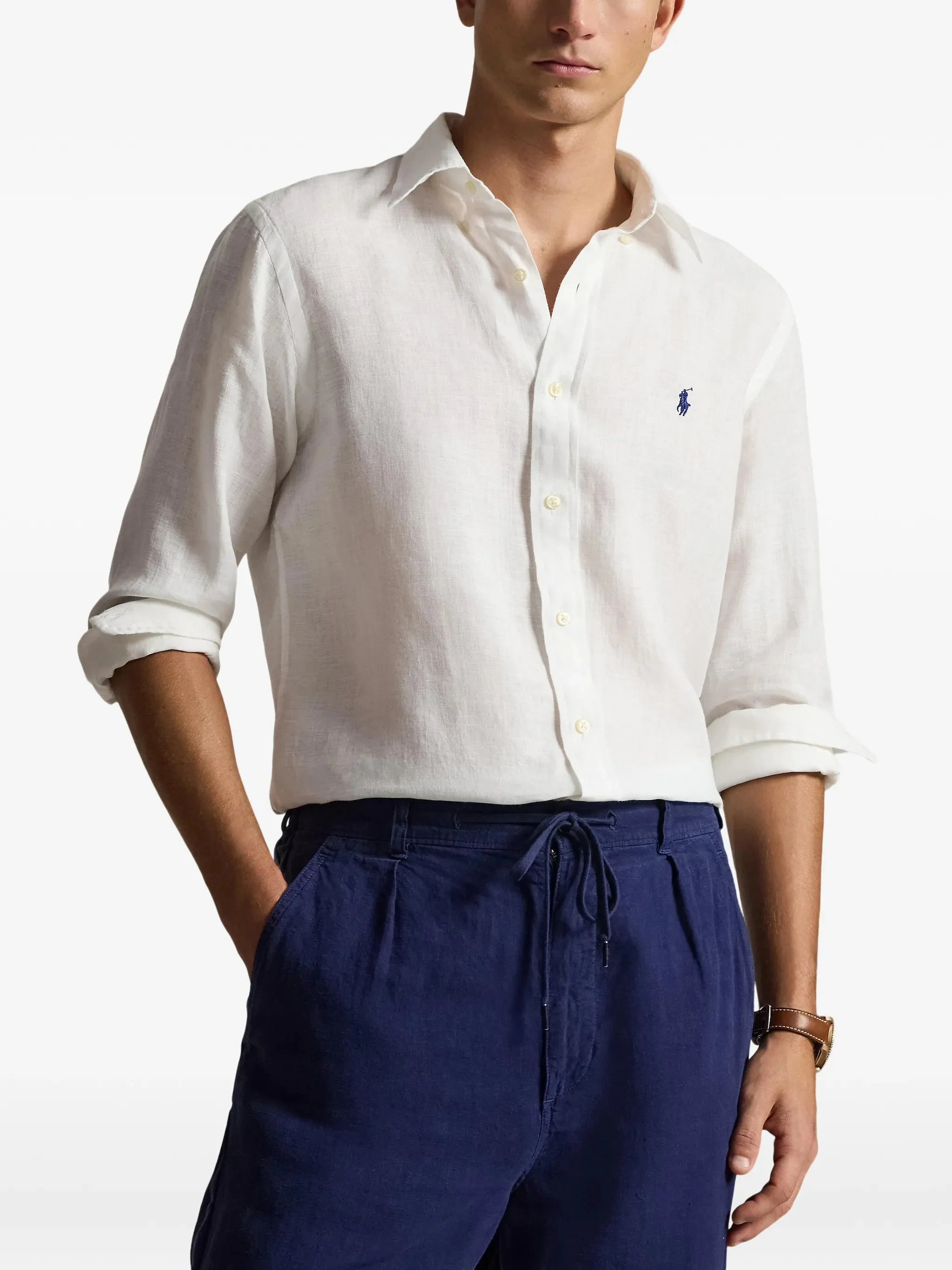 Polo Ralph Lauren Custom-Fit Button-Down Long Sleeve Shirt - Size M - Image 3