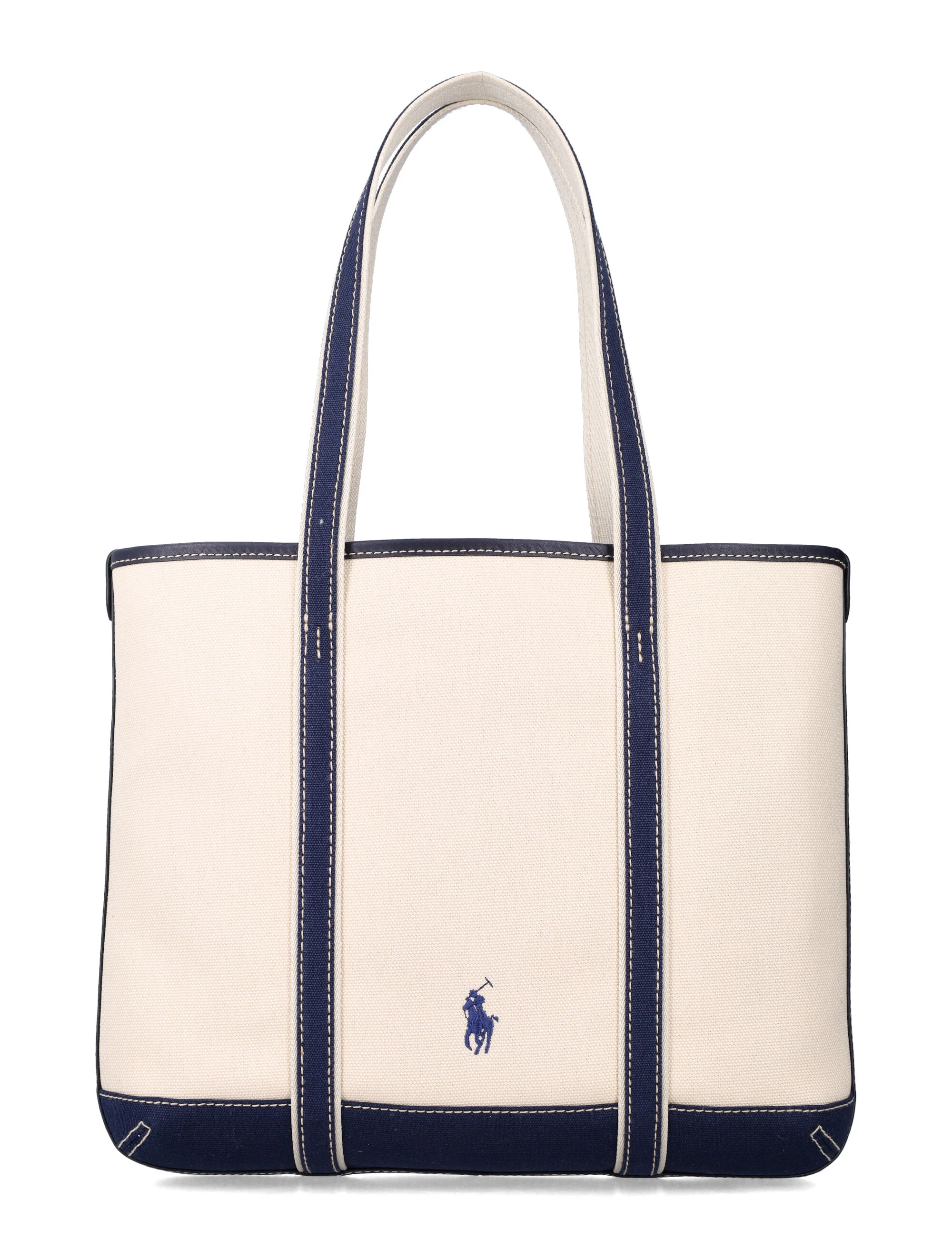 Polo Ralph Lauren Elegant Canvas Tote Handbag - 27 cm x 32 cm - Image 3