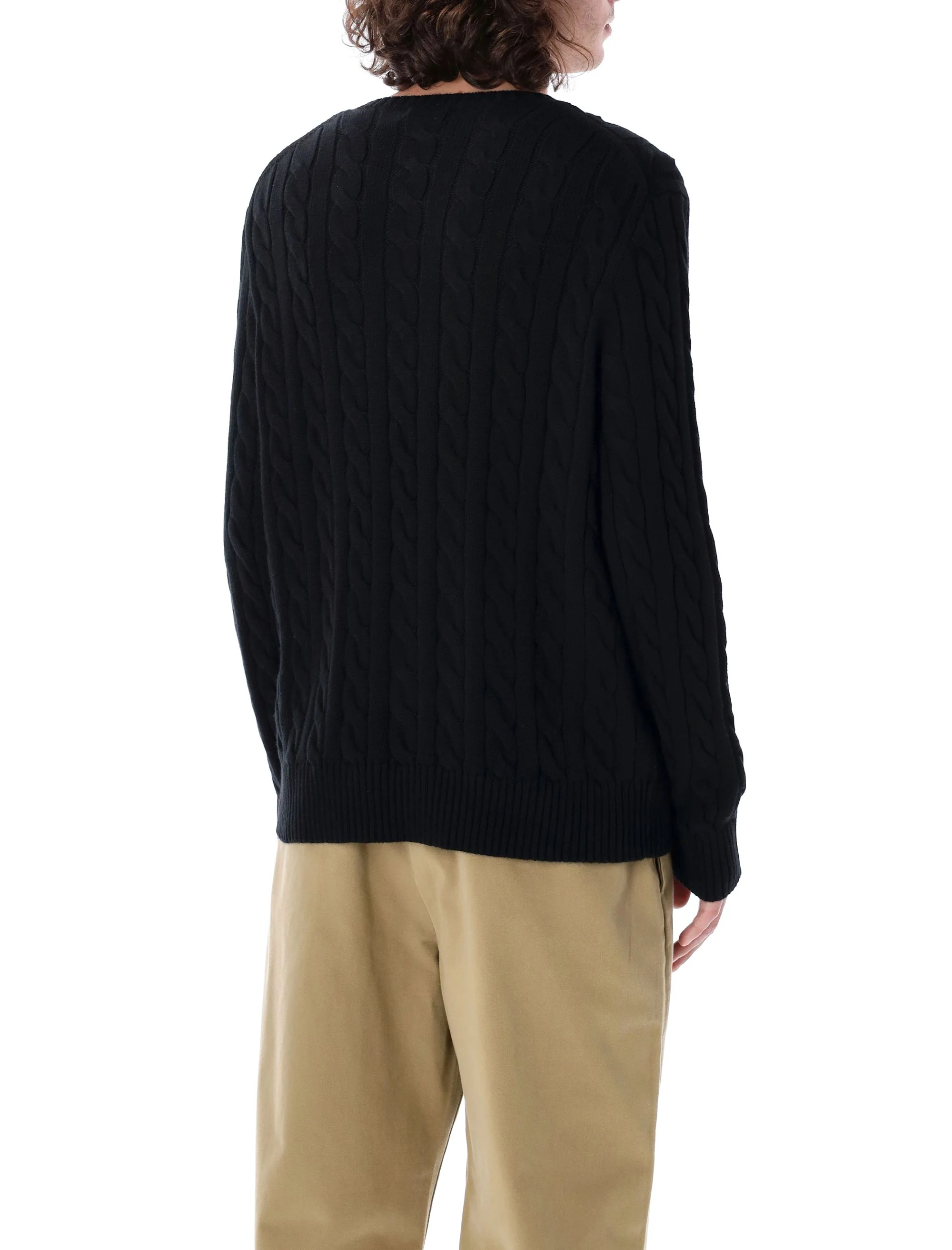 Polo Ralph Lauren Logo-embroidered Cable-knit Jumper - Image 2
