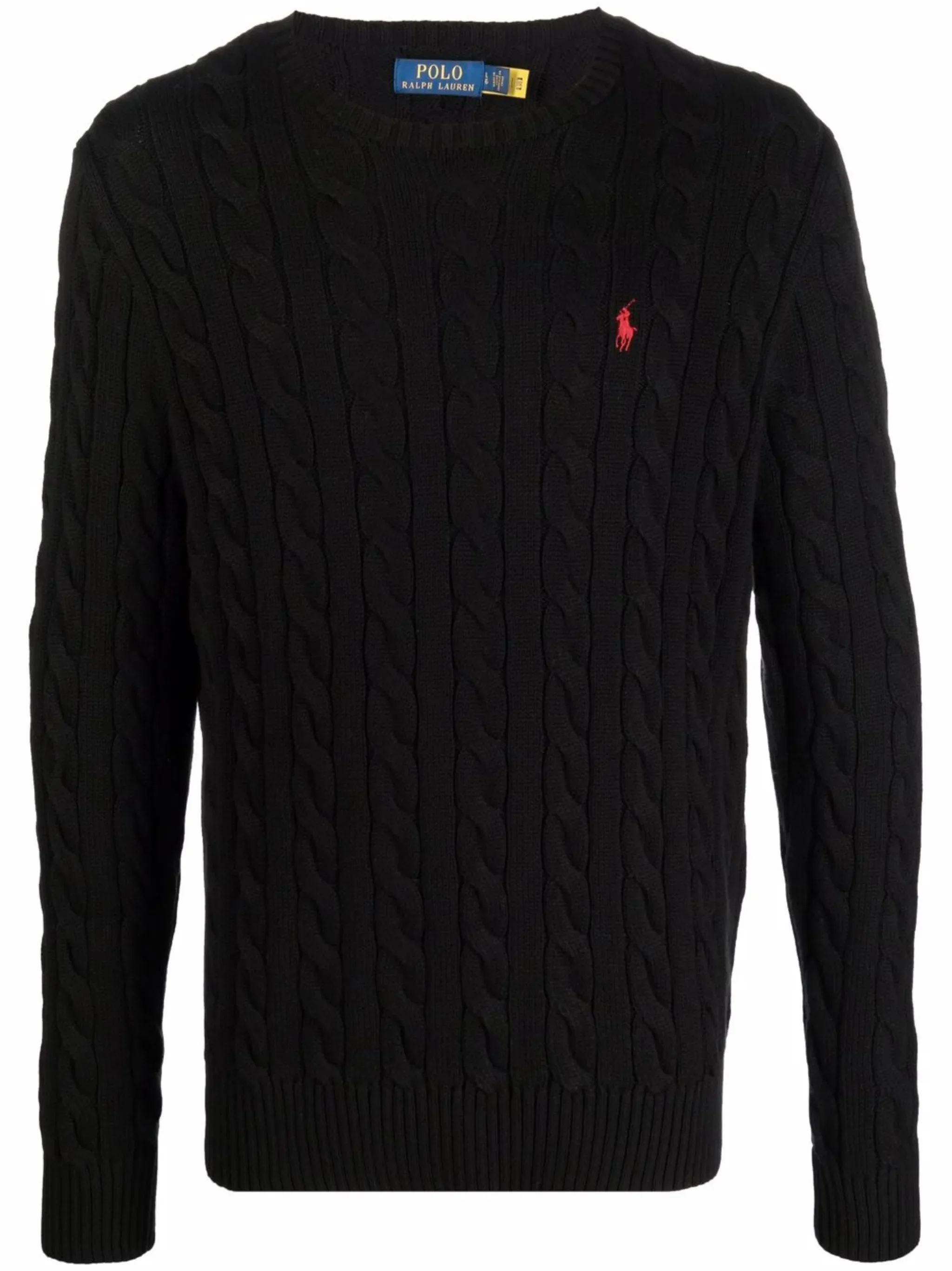 Polo Ralph Lauren Long Sleeve Ribbed Knit Sweater with Signature Embroidery - Size M