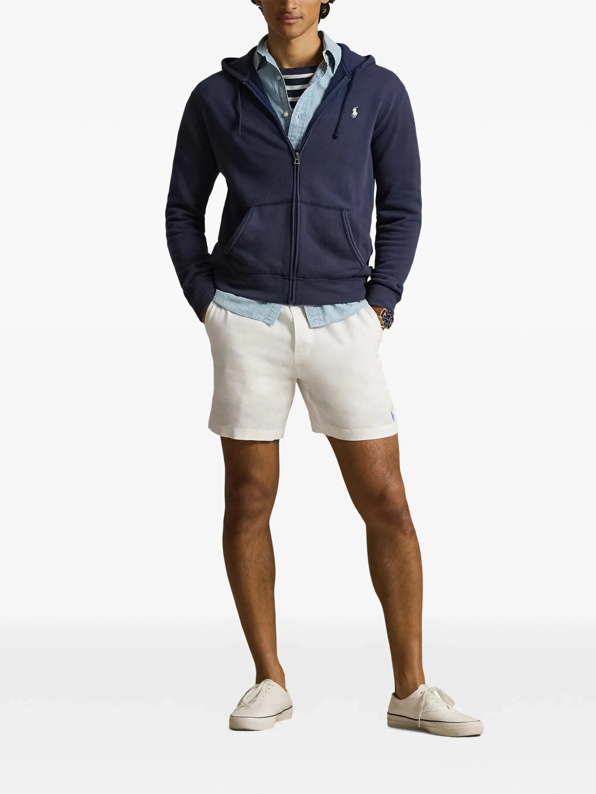 Polo Ralph Lauren Men's Drawstring Hooded Sweater - Size M - Image 2