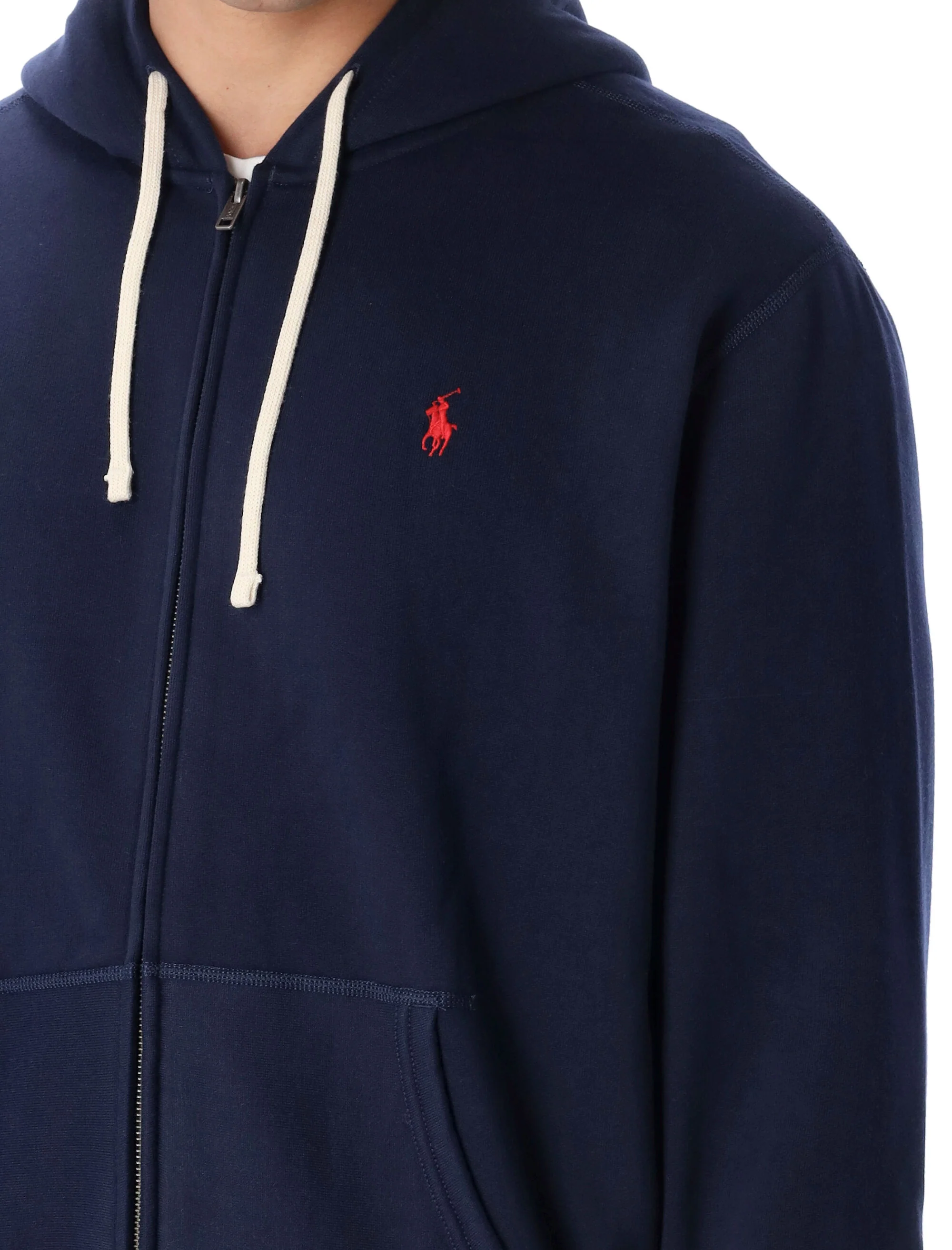 Polo Ralph Lauren Men's Zip Hoodie with Adjustable Drawstring Hood - Size L - Image 3