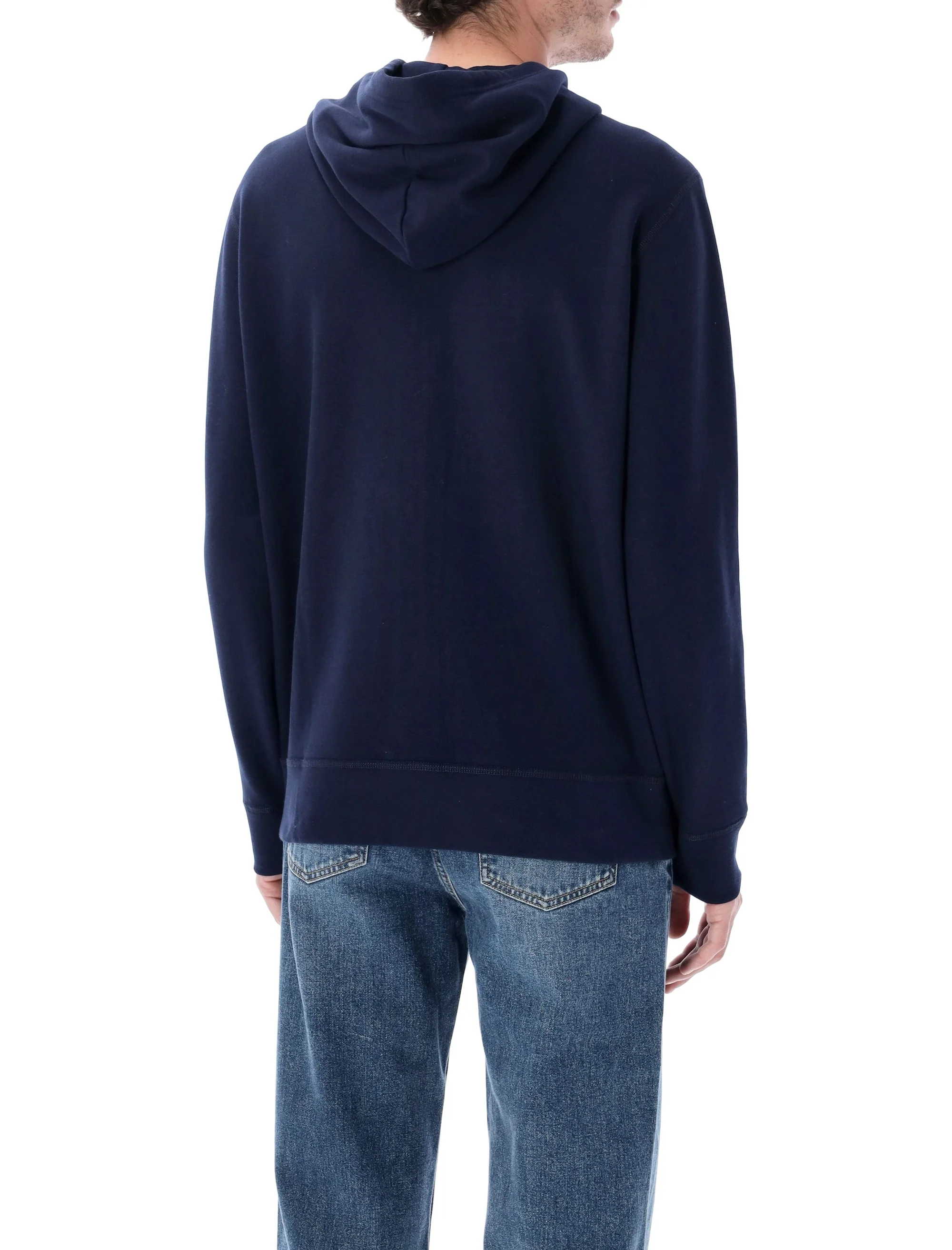 Polo Ralph Lauren Men's Zip Hoodie with Adjustable Drawstring Hood - Size L - Image 5