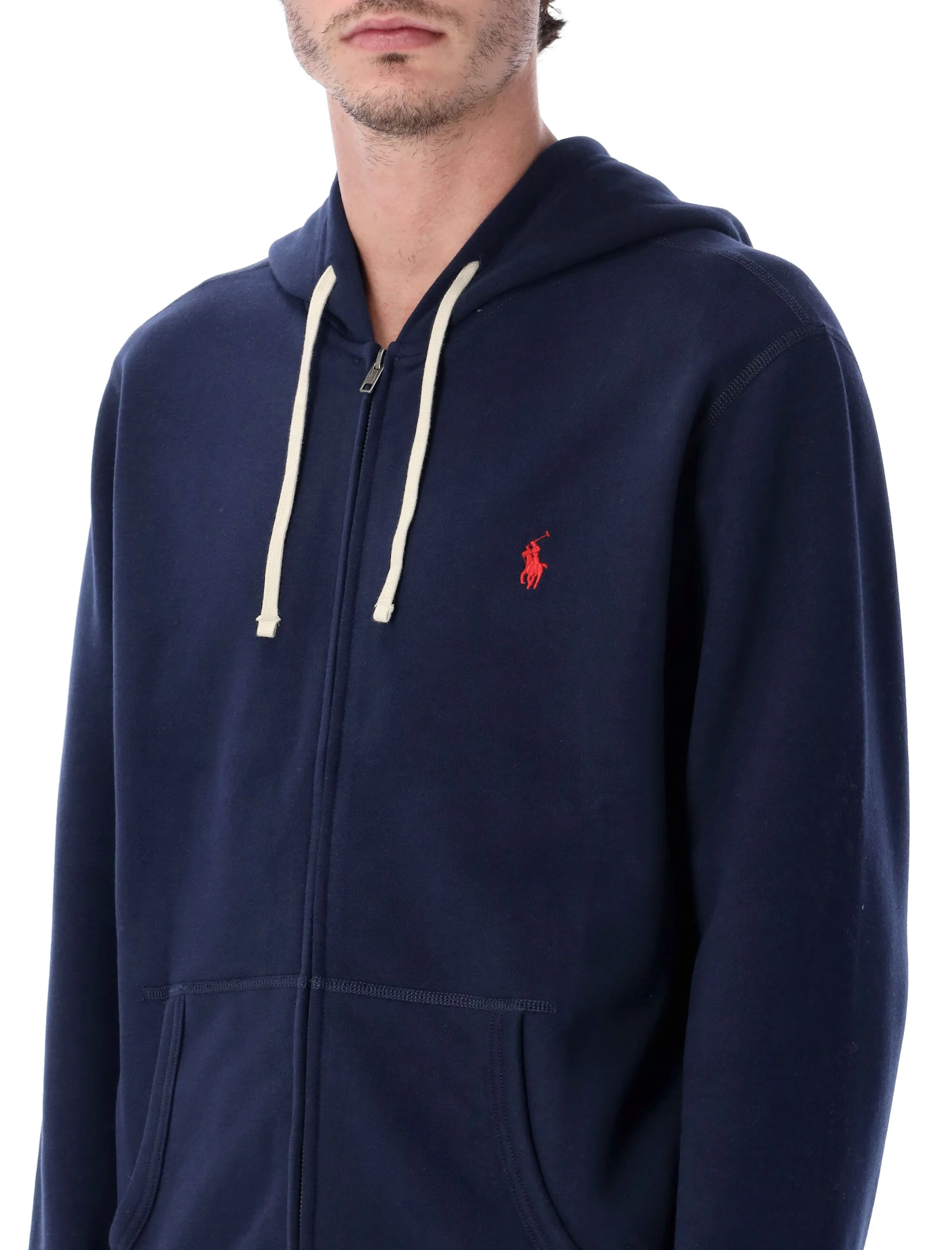 Polo Ralph Lauren Men's Zip Hoodie with Adjustable Drawstring Hood - Size L - Image 6