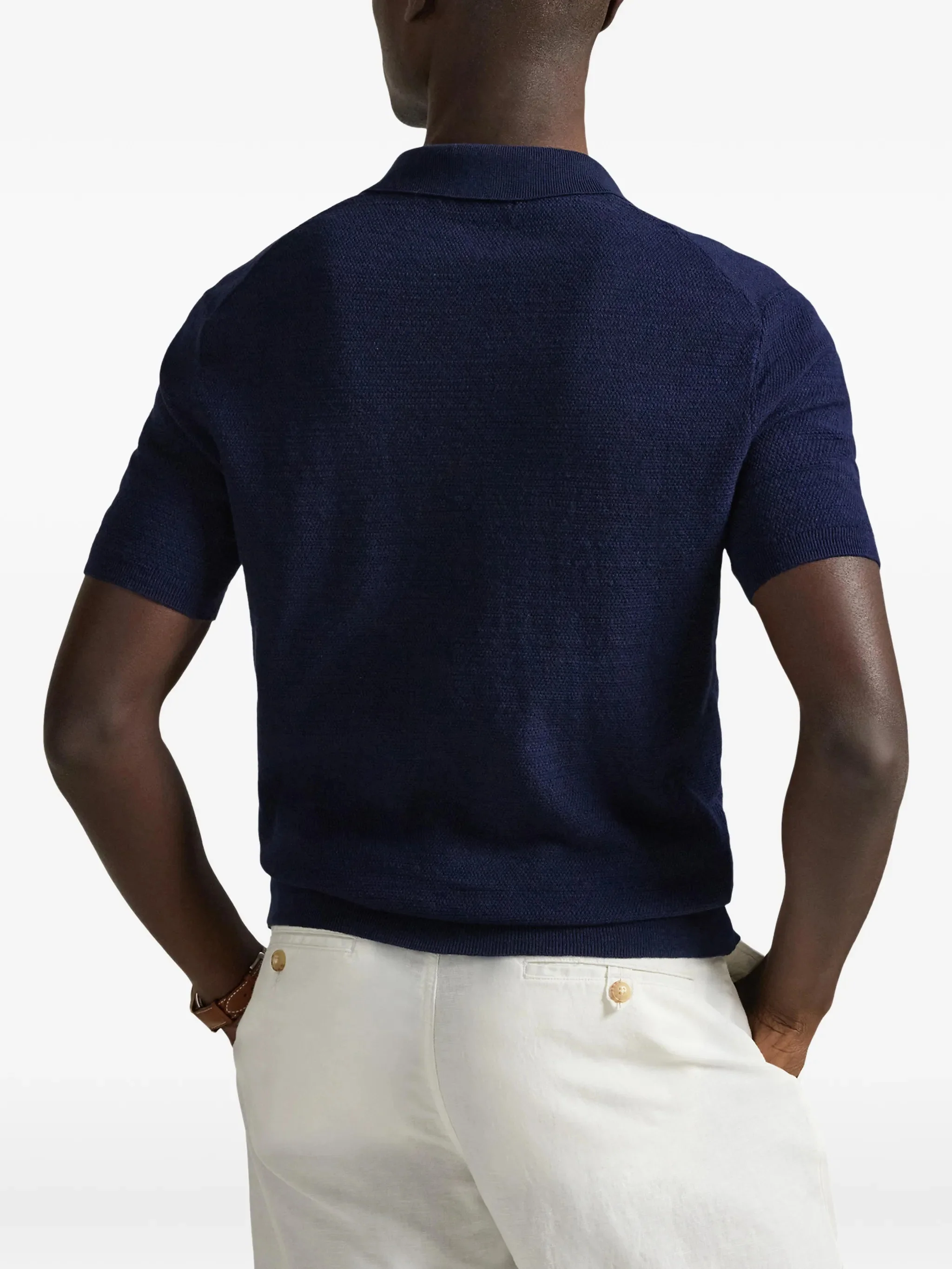 Polo Ralph Lauren Mini Rib-Knit Polo with Logo - Size M - Image 4