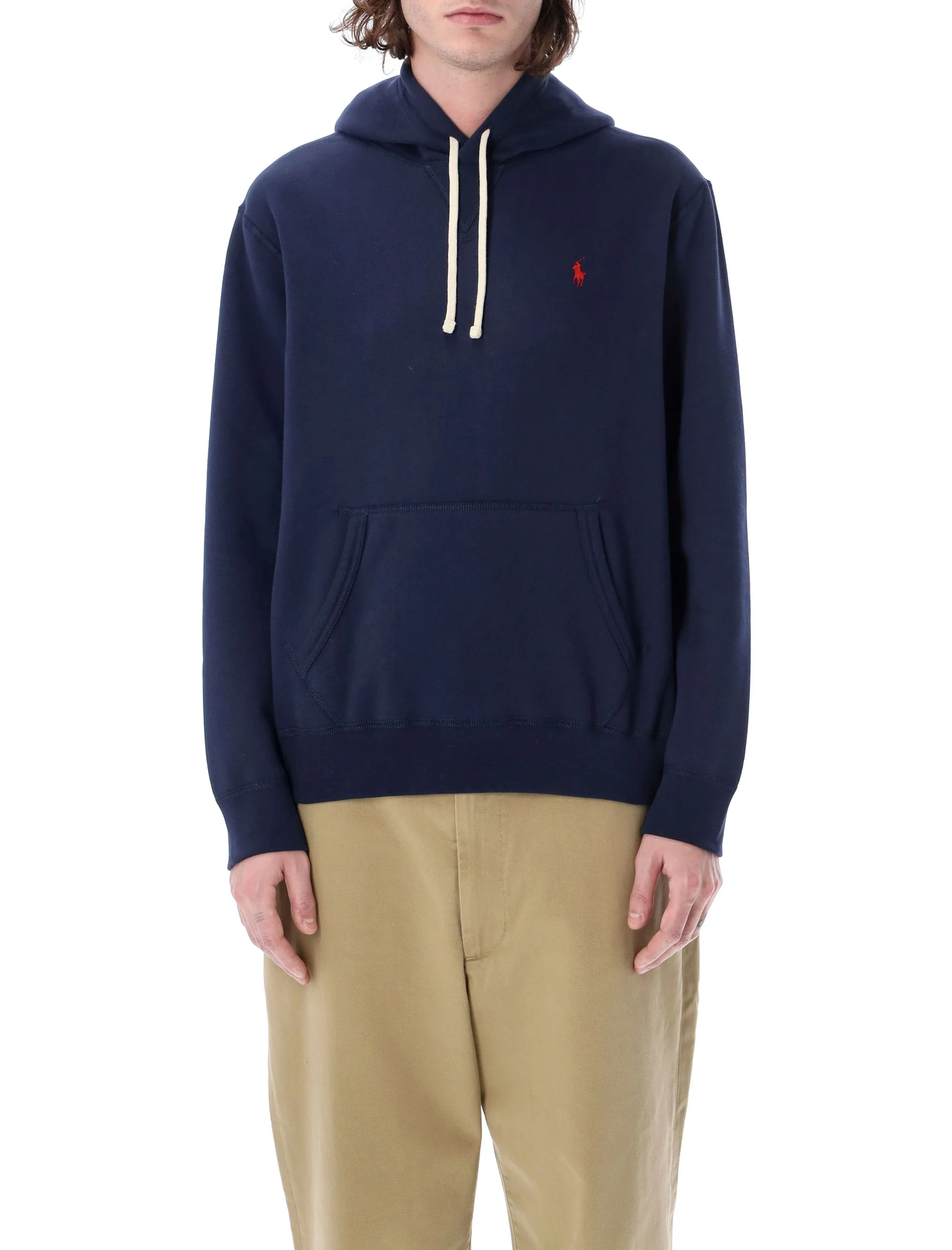 Polo Ralph Lauren Refined Fleece Hoodie with Adjustable Drawstring Hood - Size L