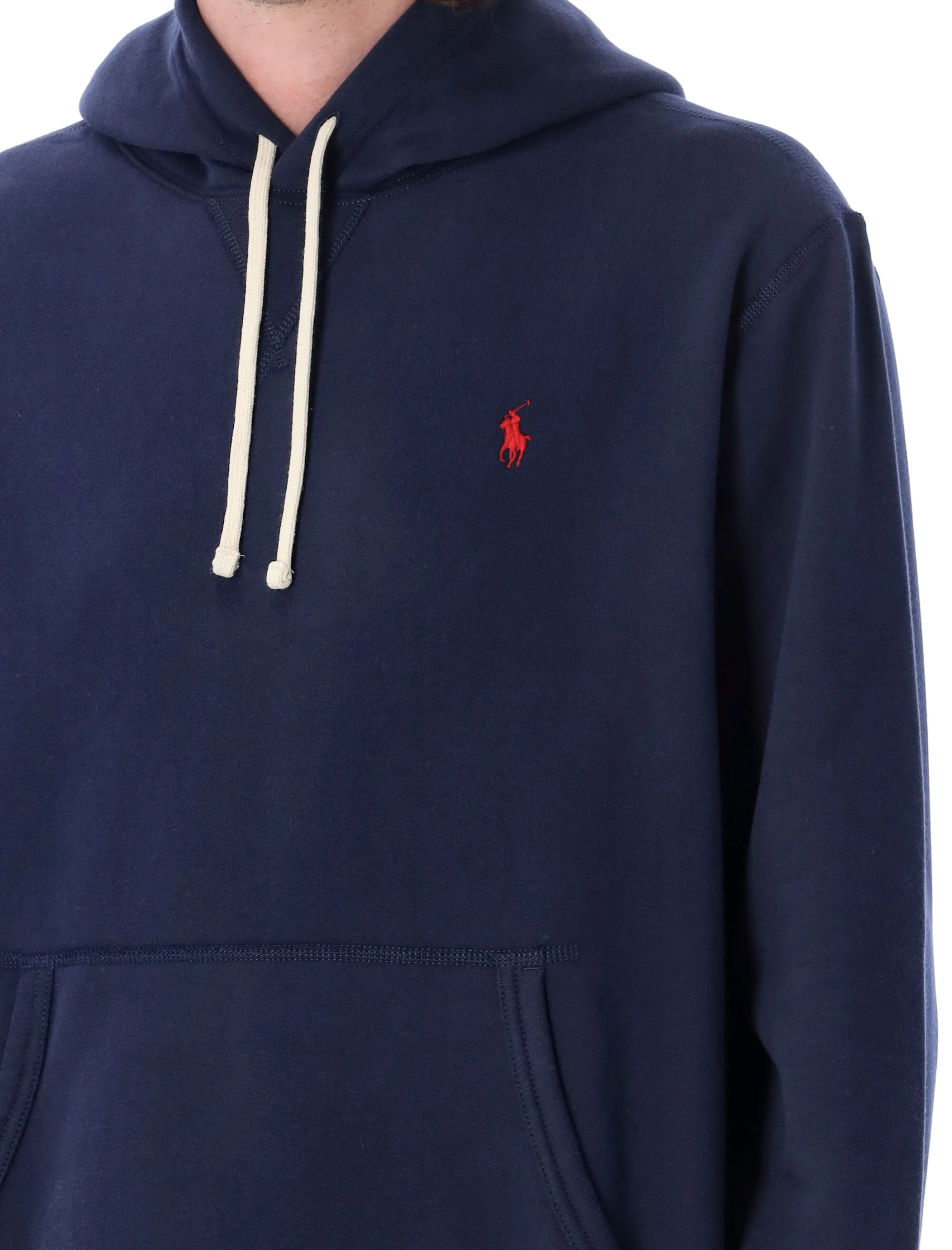Polo Ralph Lauren Refined Fleece Hoodie with Adjustable Drawstring Hood - Size L - Image 3