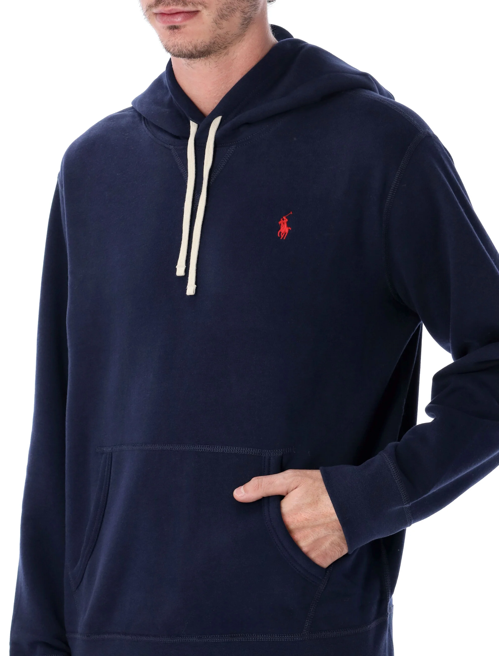 Polo Ralph Lauren Refined Fleece Hoodie with Adjustable Drawstring Hood - Size L - Image 6