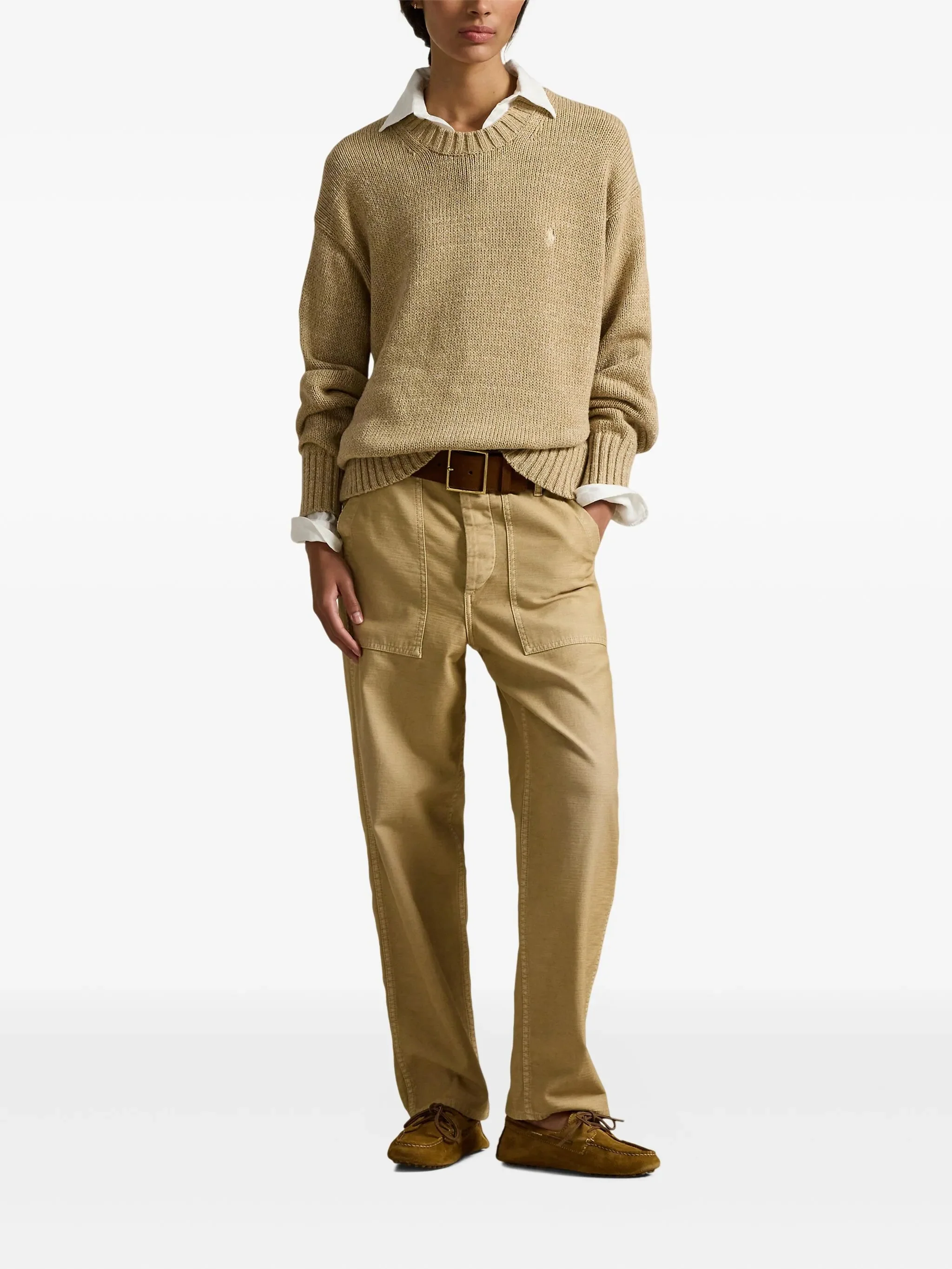 Polo Ralph Lauren Rib-Knit Crewneck Long Sleeve Sweater - Size S - Image 2