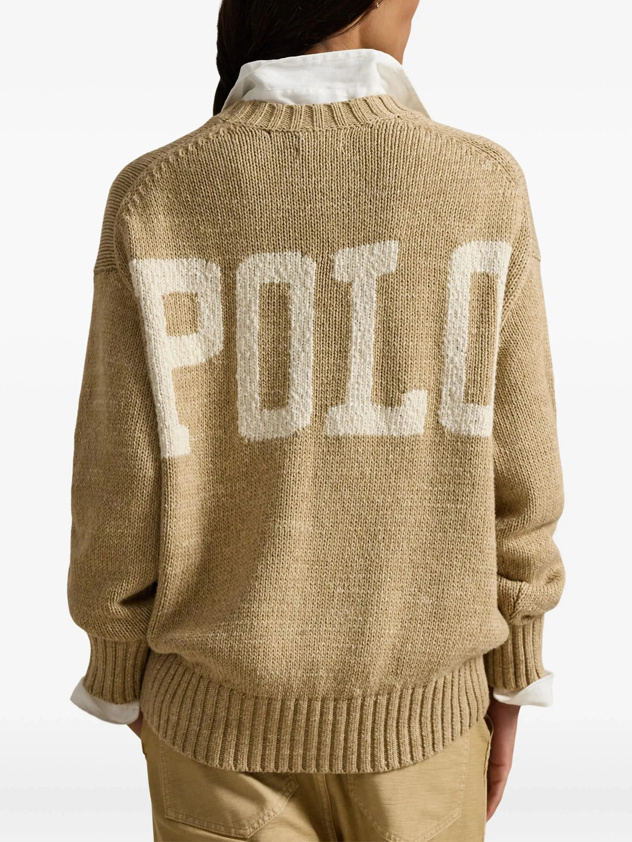 Polo Ralph Lauren Rib-Knit Crewneck Long Sleeve Sweater - Size S - Image 4