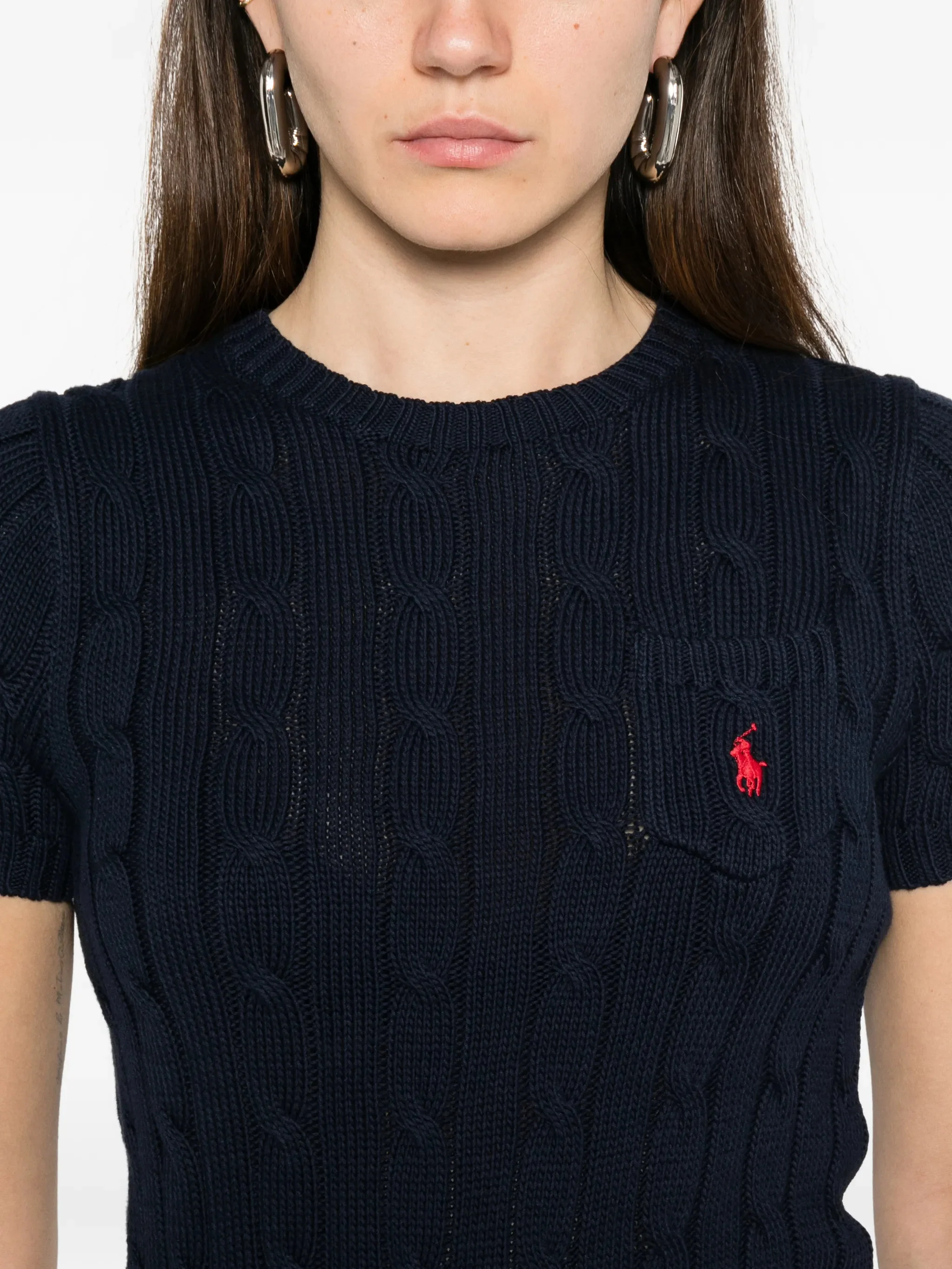 Polo Ralph Lauren Short Sleeve Ribbed Cuff Top in Size S - Image 5