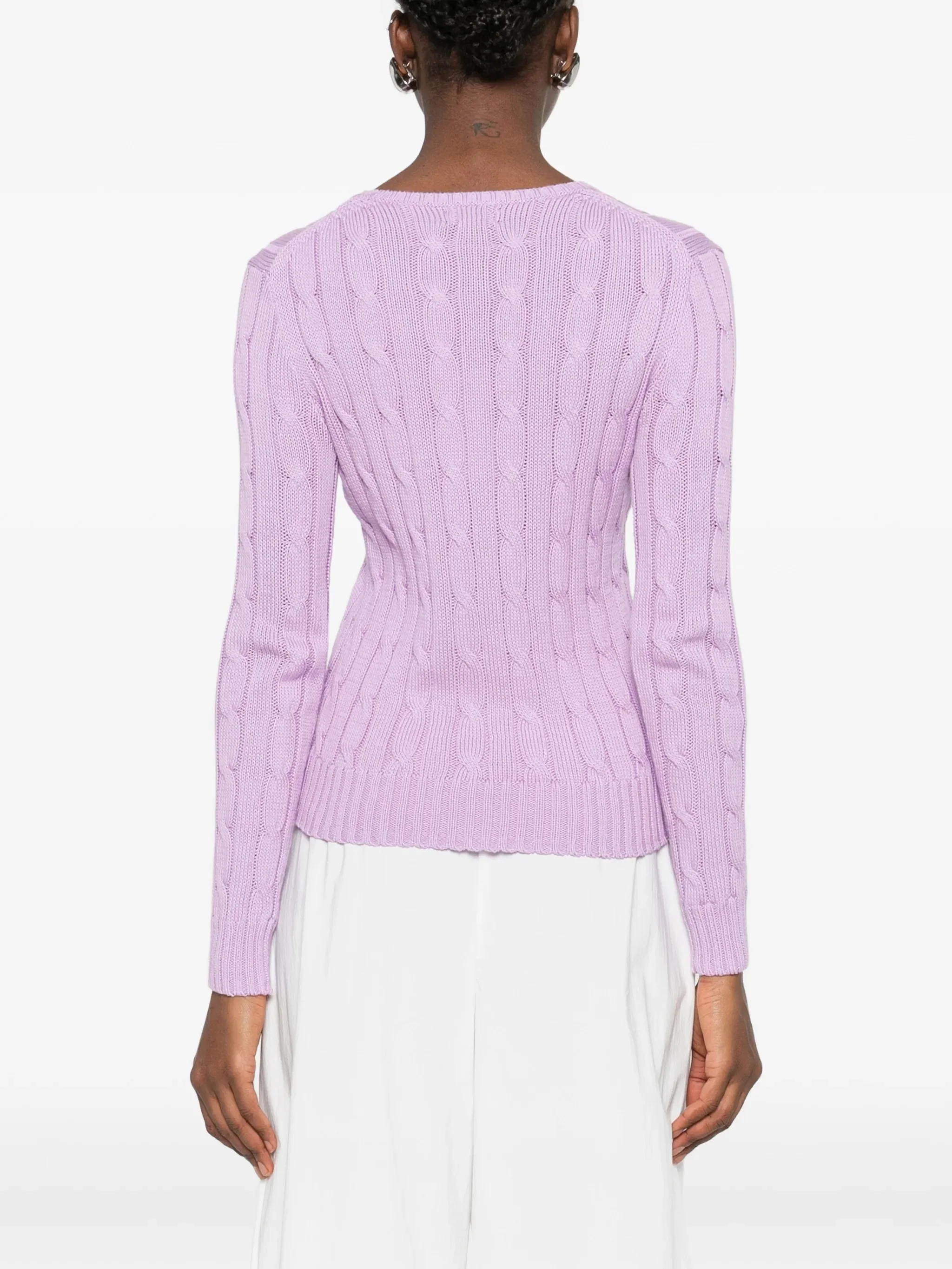 Polo Ralph Lauren Slim Fit Hip-Length Ribbed Neck Sweater - Size S - Image 4