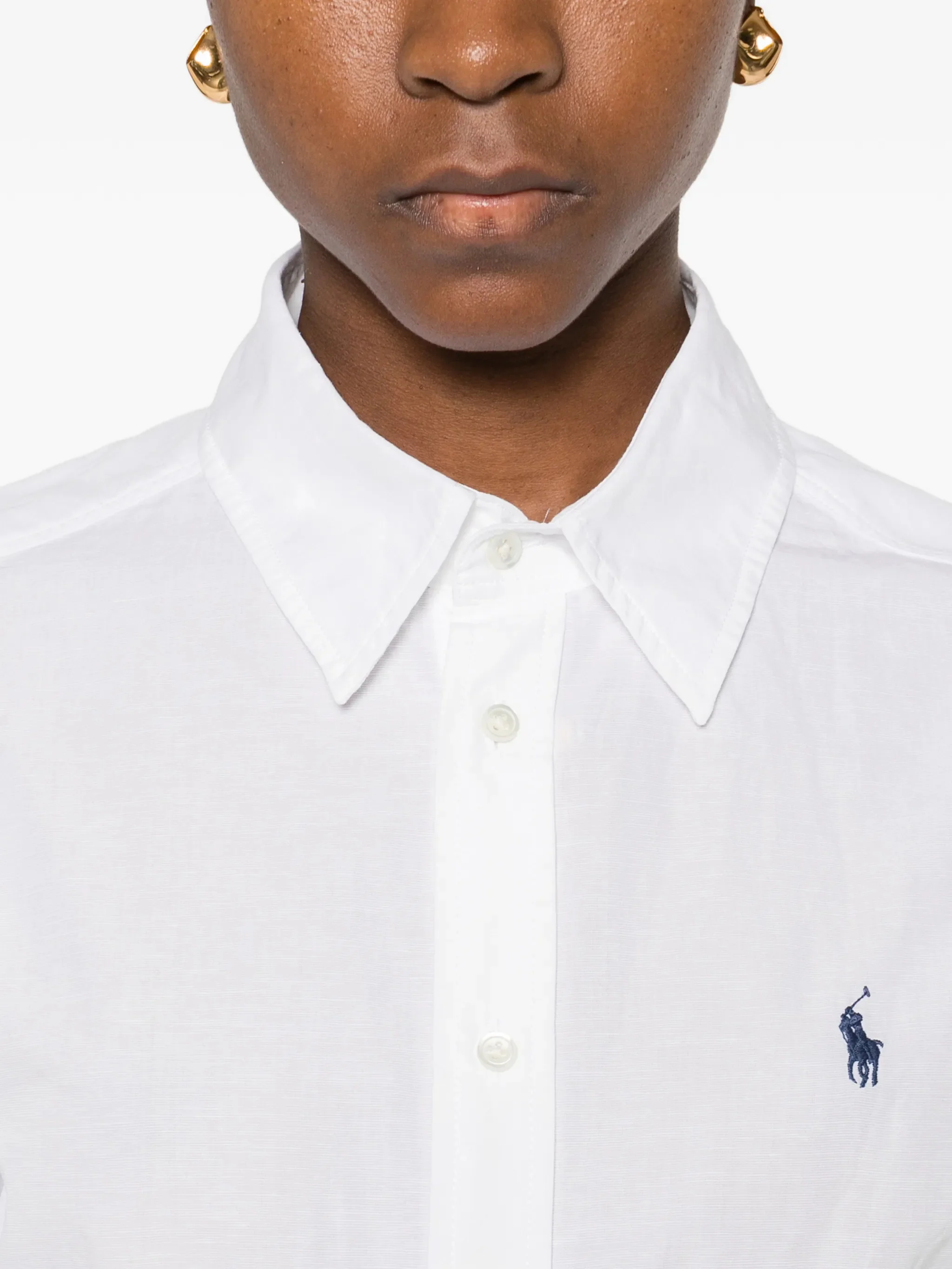 Polo Ralph Lauren Women's Long-Sleeved Mini Shirt Dress with Adjustable Waistband - Image 5