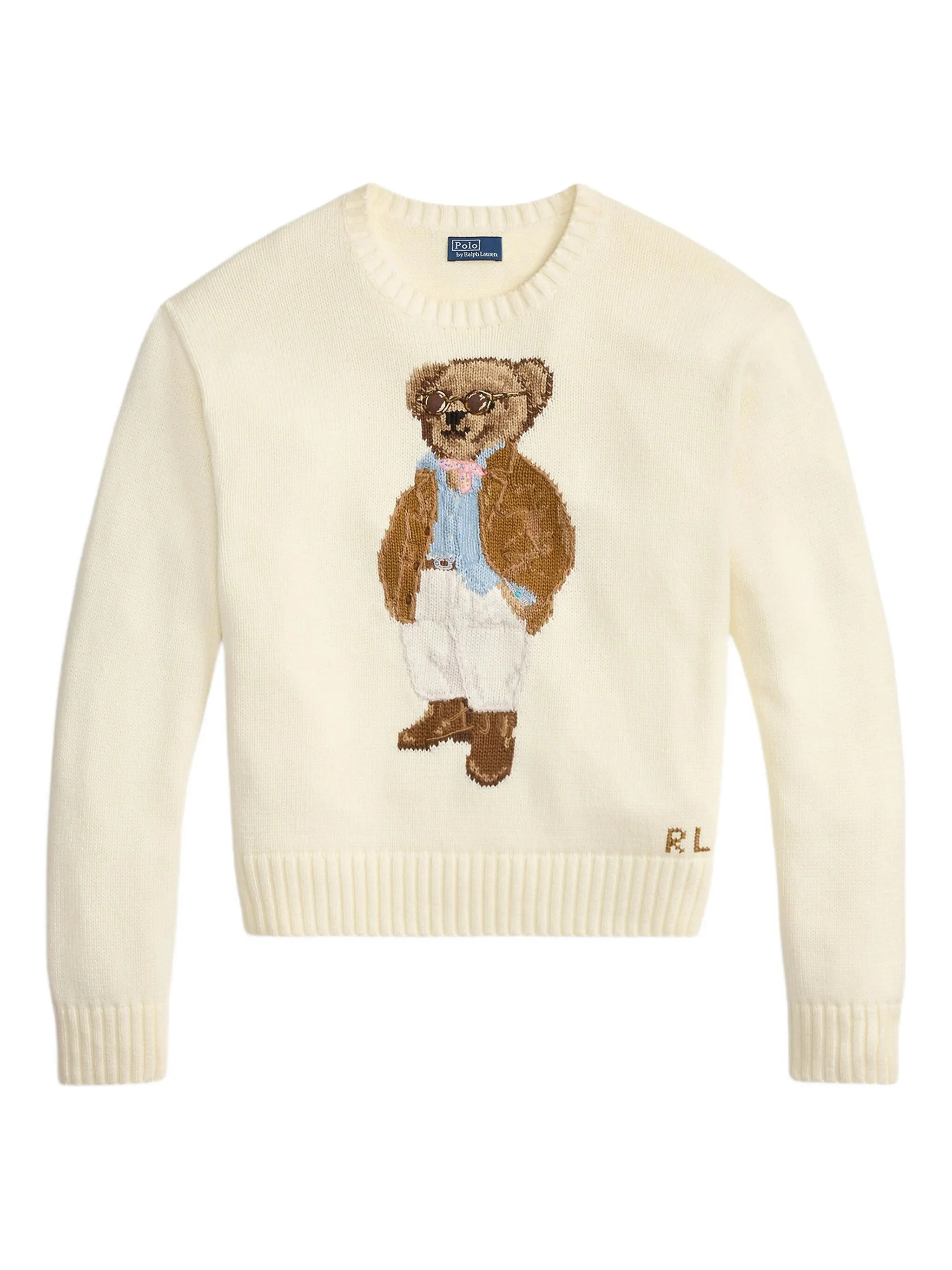 Polo Ralph Lauren Women's Rib-Knit Drop-Shoulder Long Sleeve Sweater