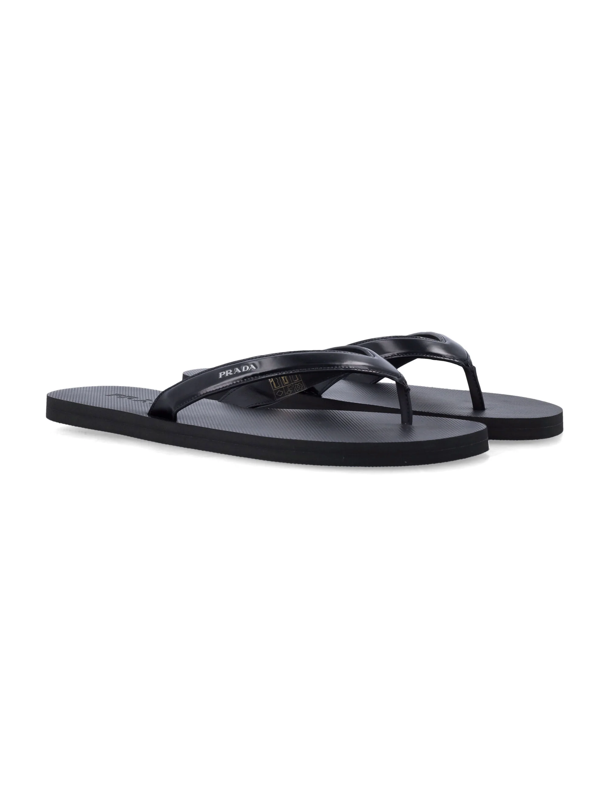 Prada Brushed Leather Flip-flops - Image 2