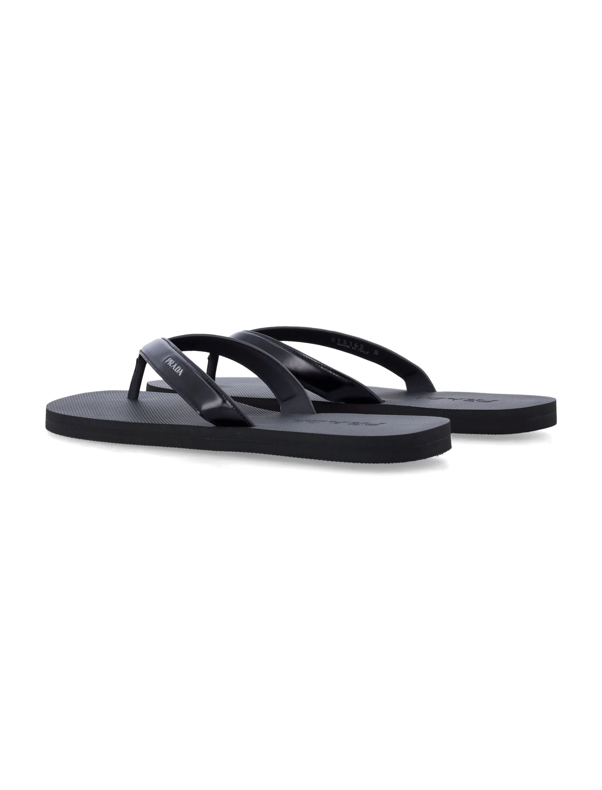 Prada Brushed Leather Flip-flops - Image 3