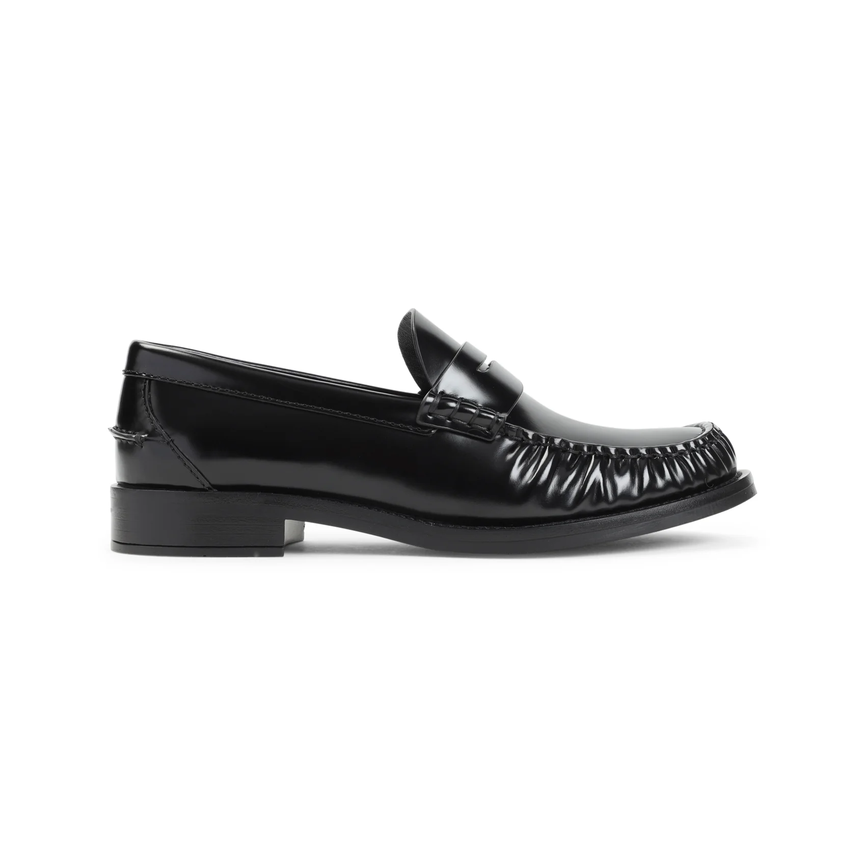 PRADA Brushed Leather Loafers