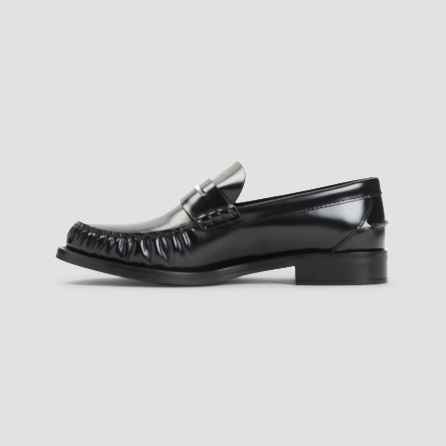 PRADA Brushed Leather Loafers - Image 3