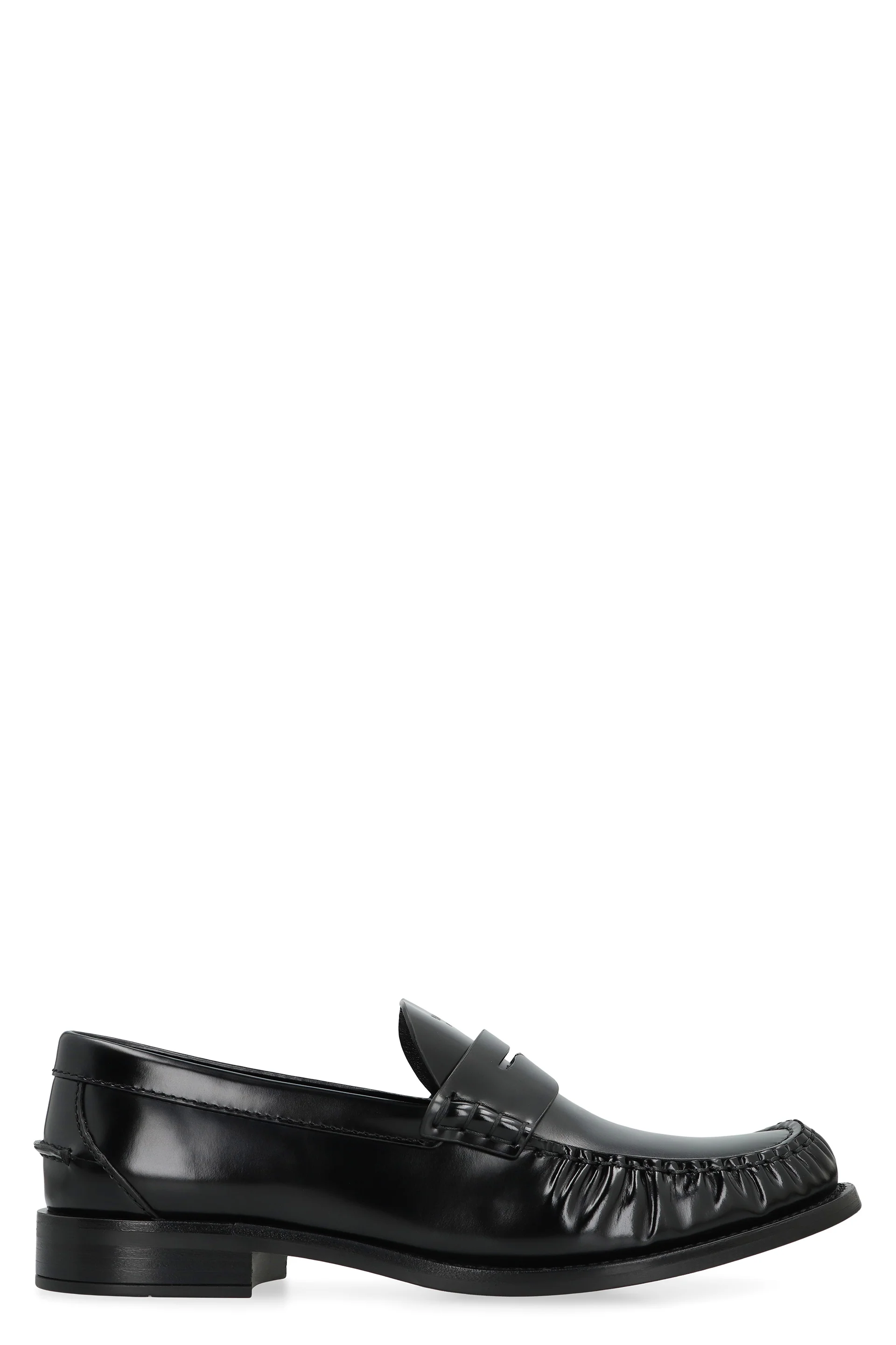 PRADA Brushed Leather Loafers - Image 6