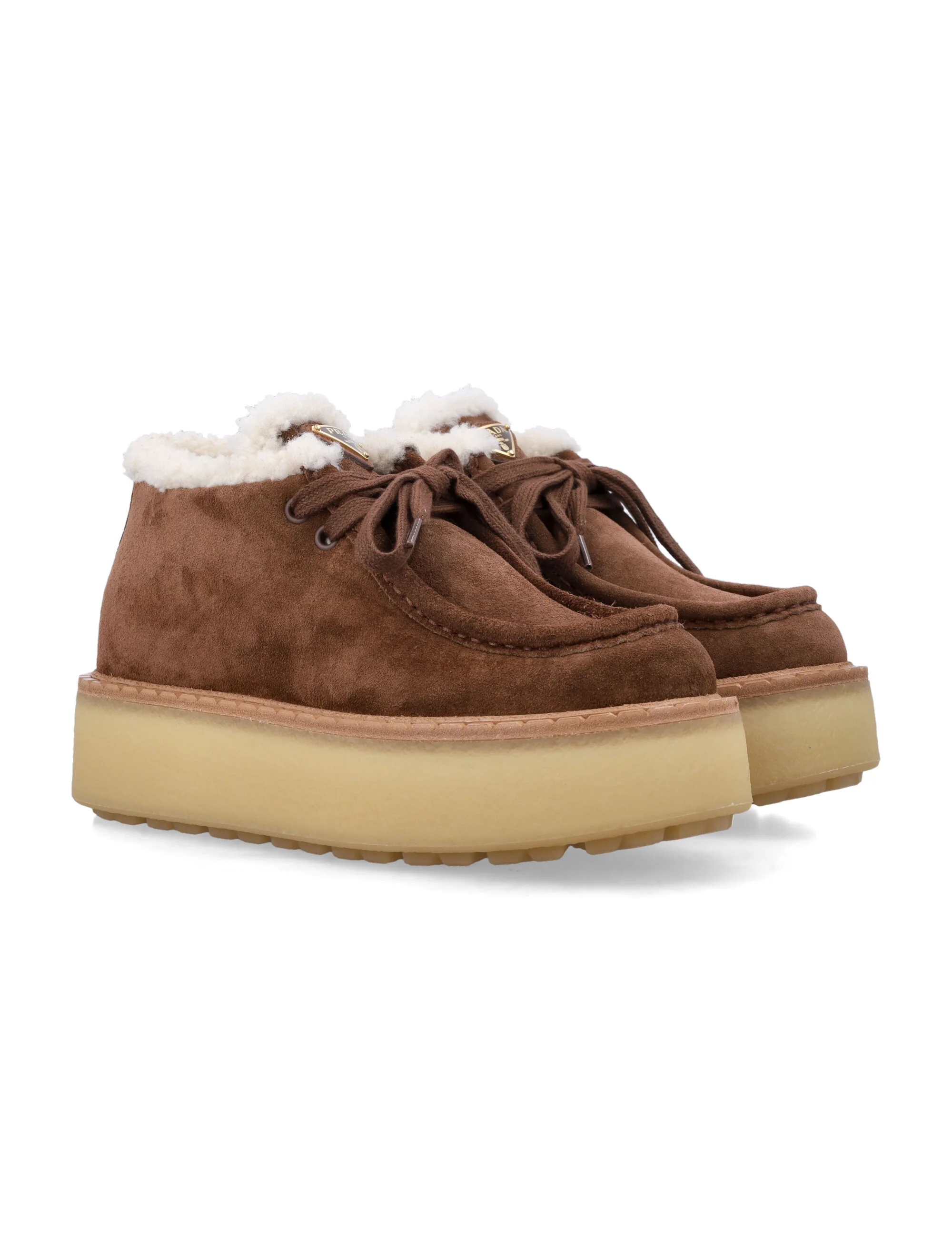 Prada Chukka Boots with Bold Rubber Sole - 5 cm Height - Image 2