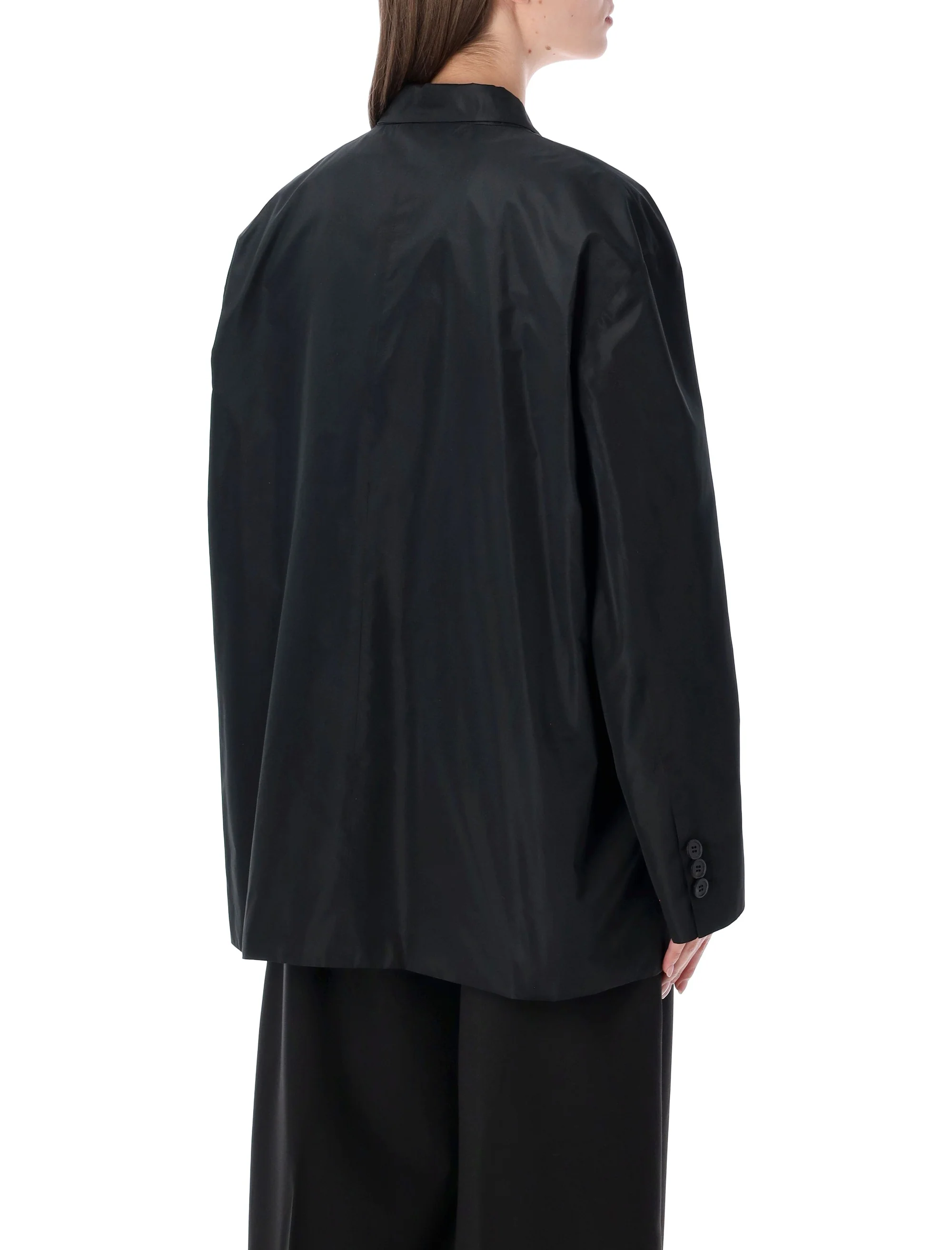 Prada Double-breasted Technical Taffeta Jacket - Image 2