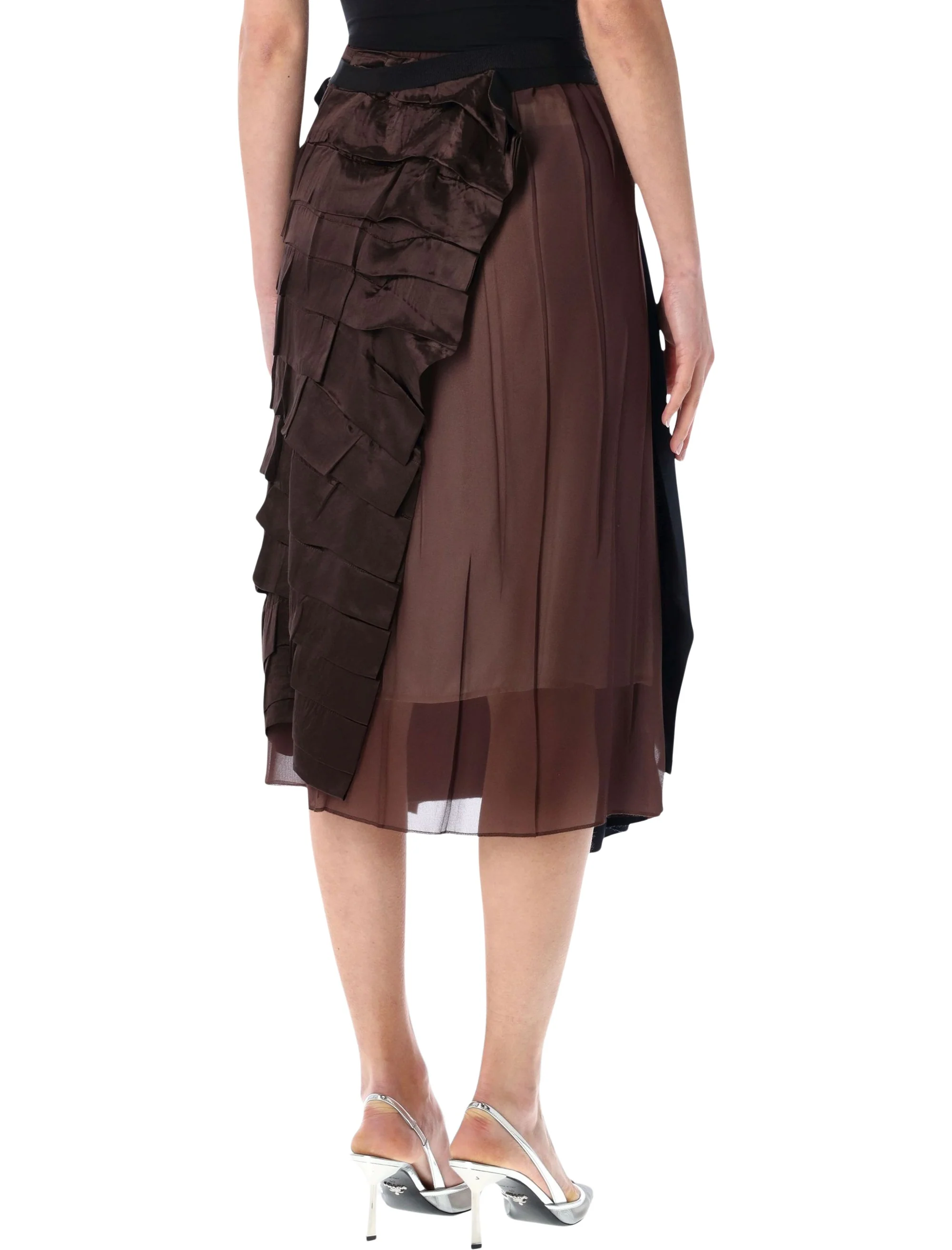 Prada Faille Patchwork Skirt - Image 2
