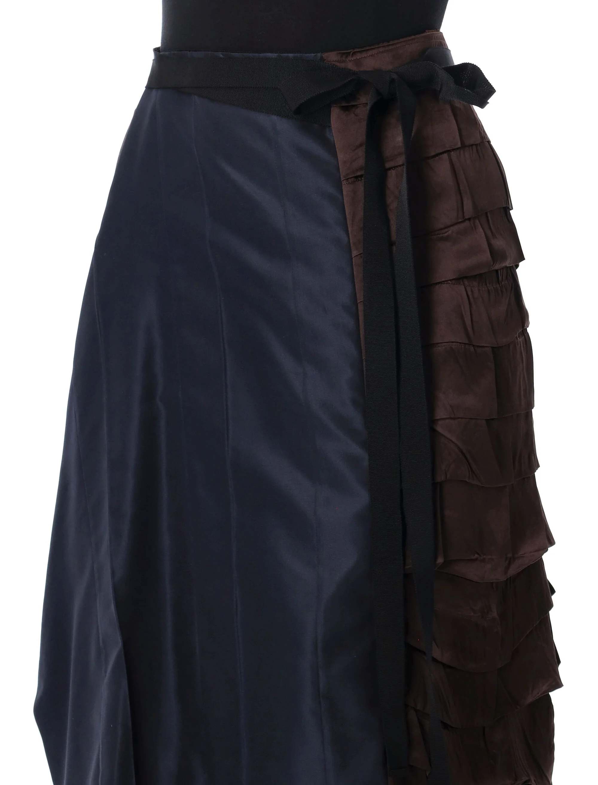 Prada Faille Patchwork Skirt - Image 3
